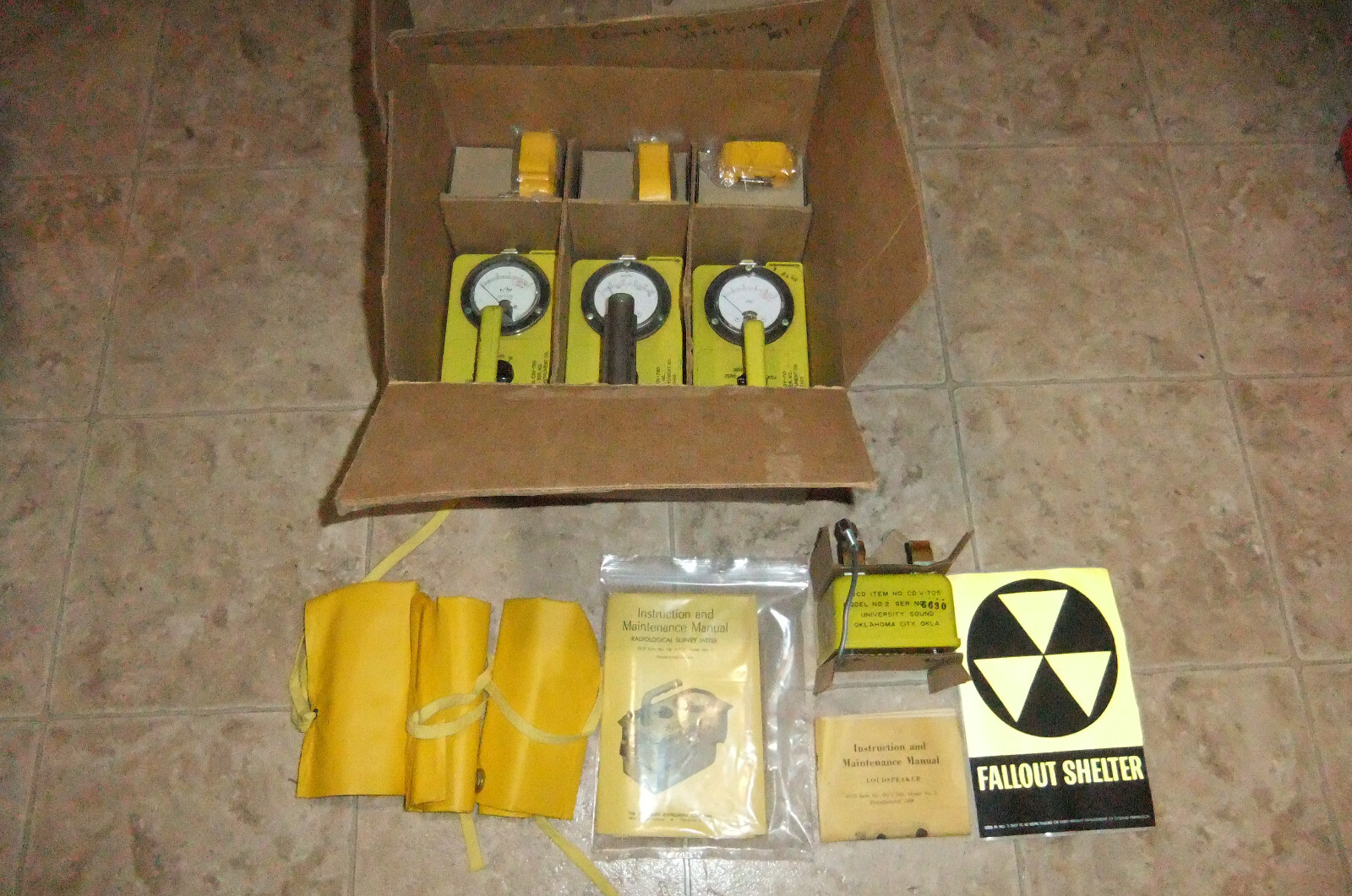 RARE!! CDV-777 Geiger Counter and Radiation Detection Set for Fallout Shelter