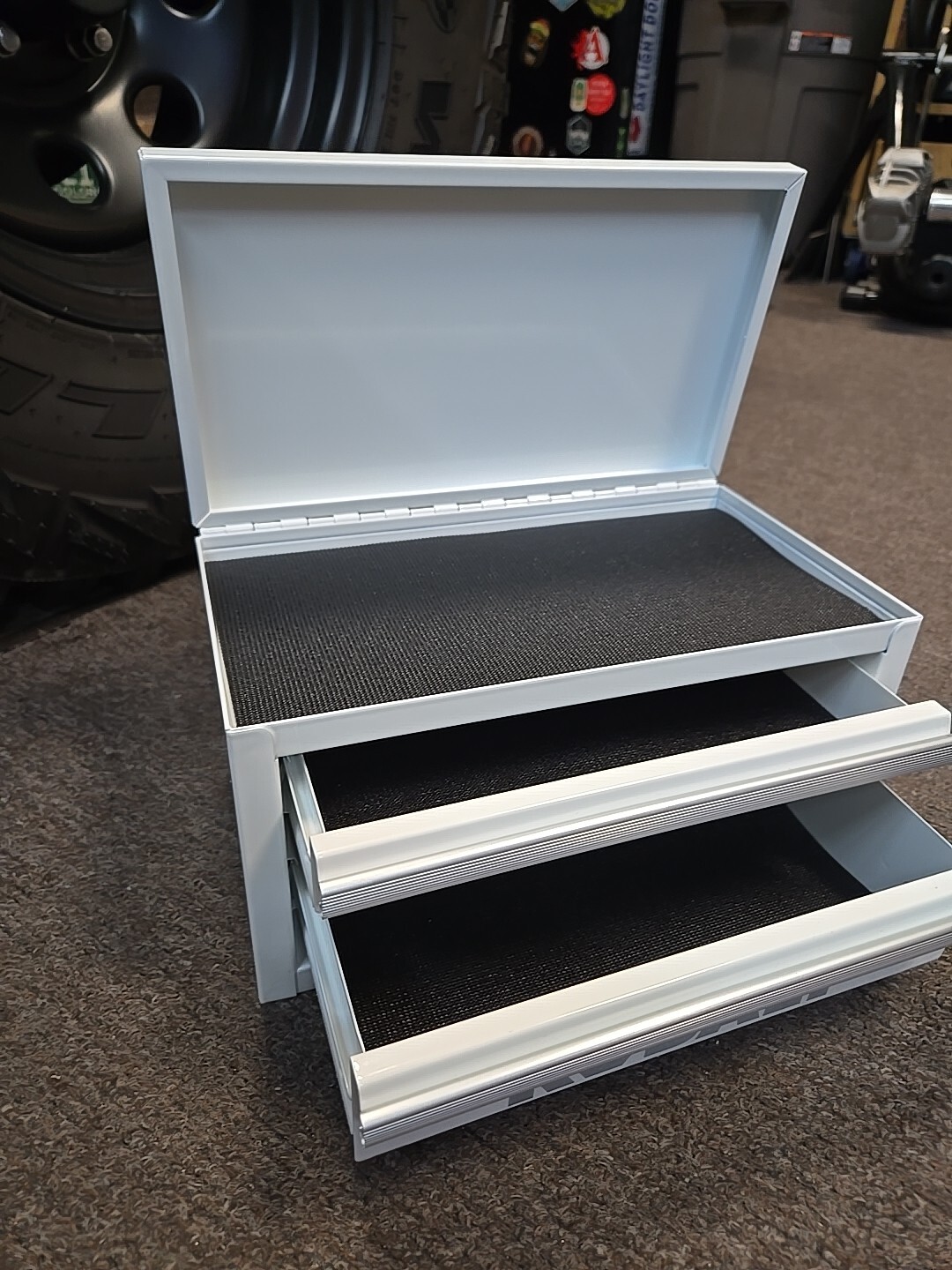 PREMIUM RUBBERIZED DRAWER LINERS For Lowe's Kobalt Mini Toolbox LOWES Tool Box