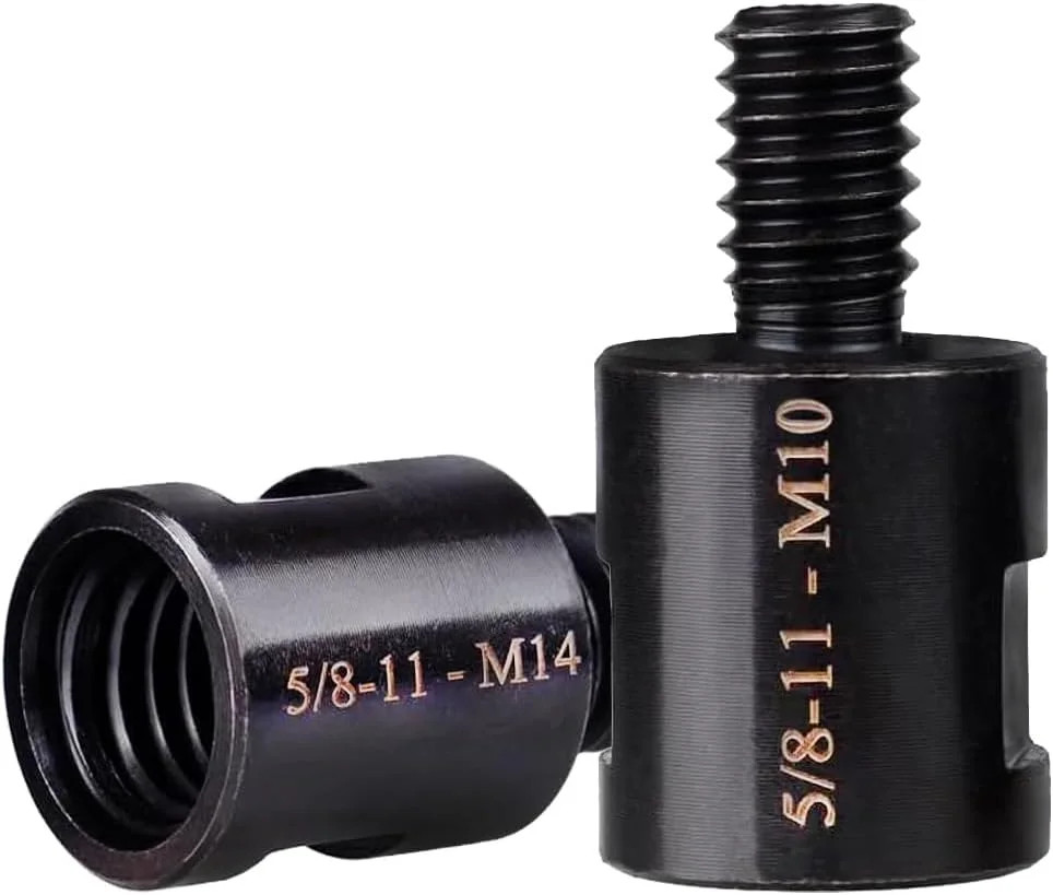 Adapter Convert Arbor Connector to 5/8"-11 M10 M14 Thread Angle Grinder Hole Saw