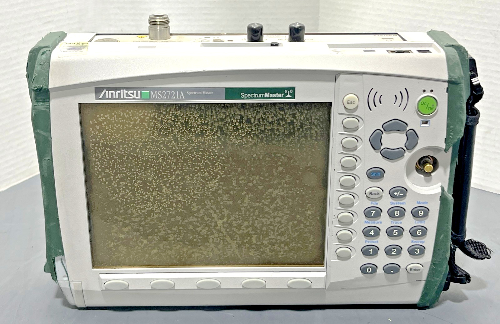 Anritsu MS2721A Spectrum Master Handheld Spectrum Analyzer 12VDC Power Tested