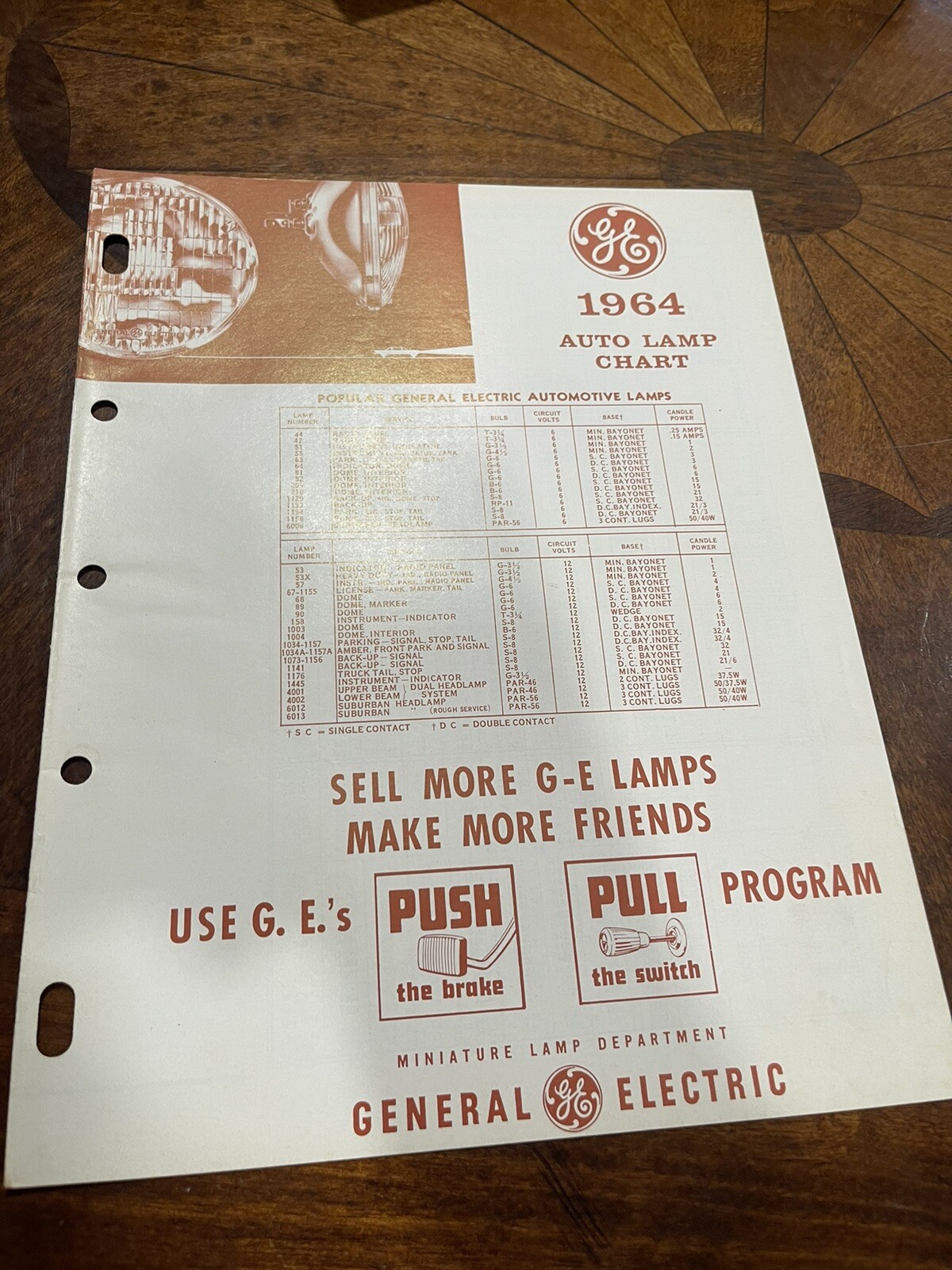 general electric 1964 auto lamp charg catalog