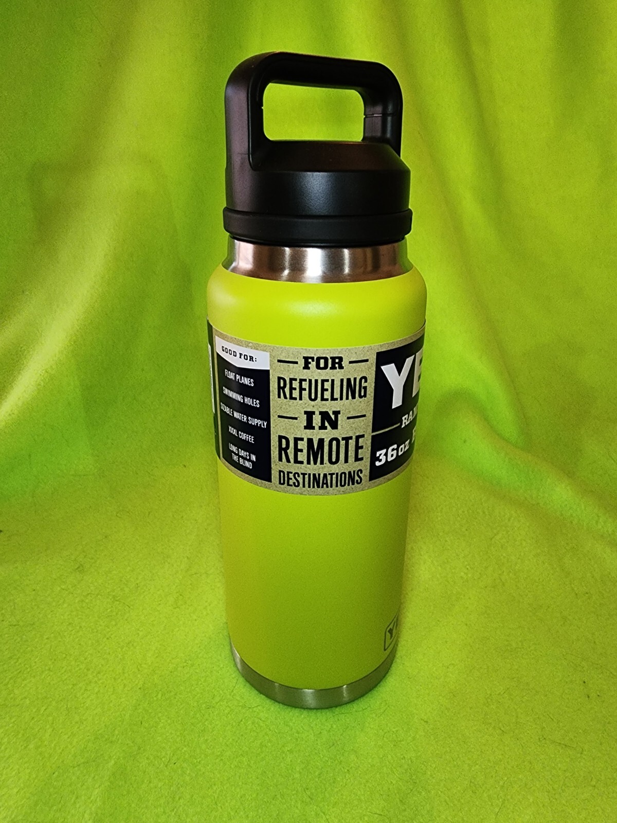 Yeti Rambler 36 oz Chartreuse Bottle