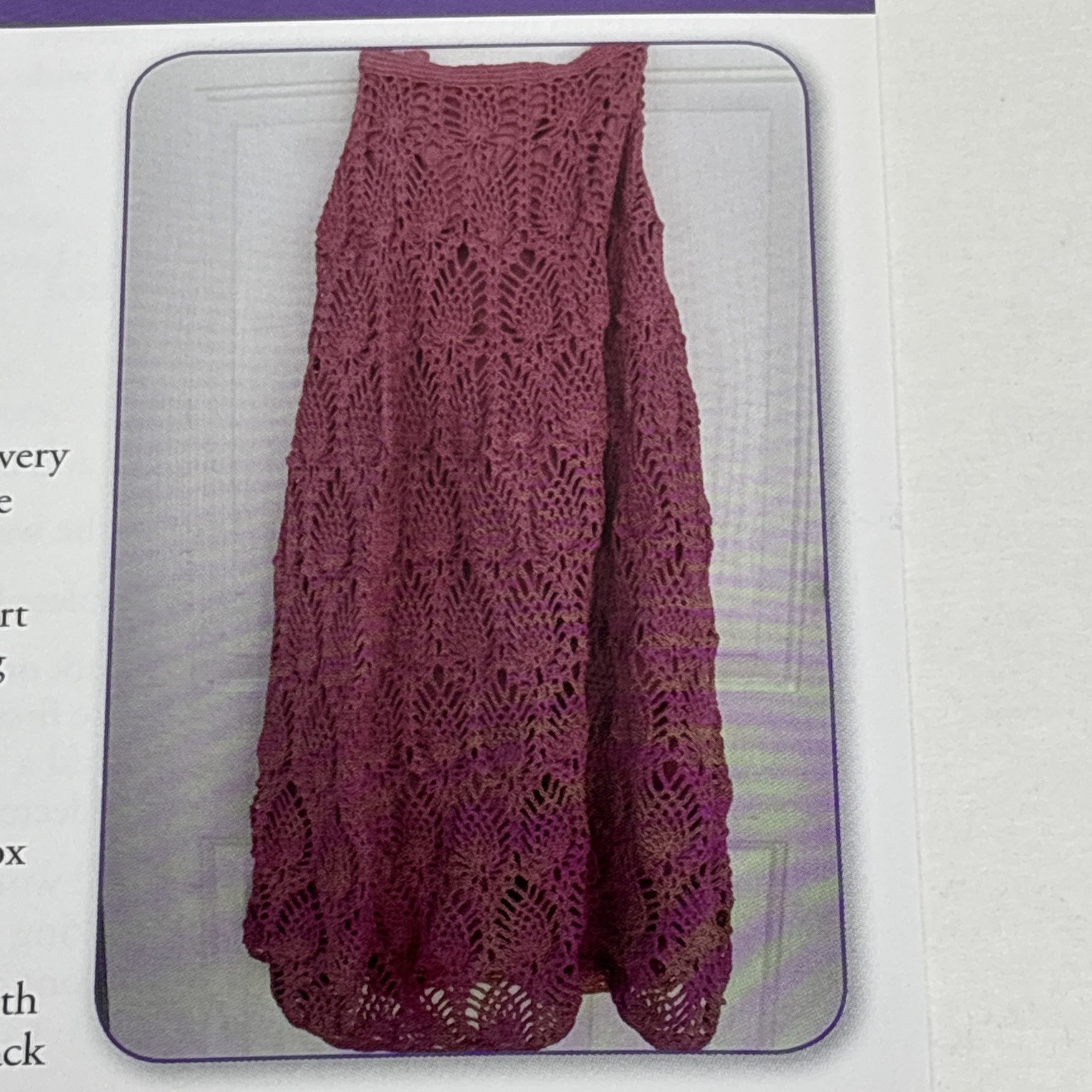 Paradise Skirt Crochet Pattern Cards Pages