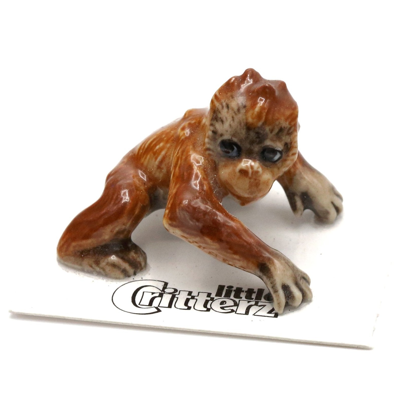 Little Critterz Orangutan Baby "Liberty" Animal - Miniature Porcelain Figurine