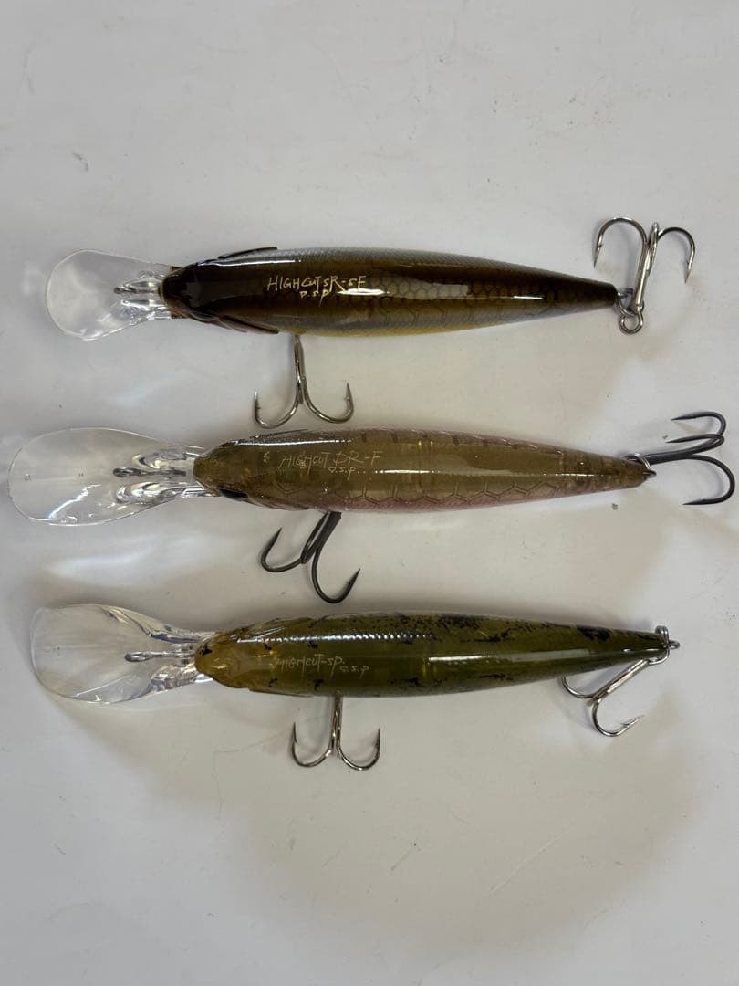 O.S.P Set High Cut SP High Cut DR F High Cut SR SF shads Scratched Fishing Lure