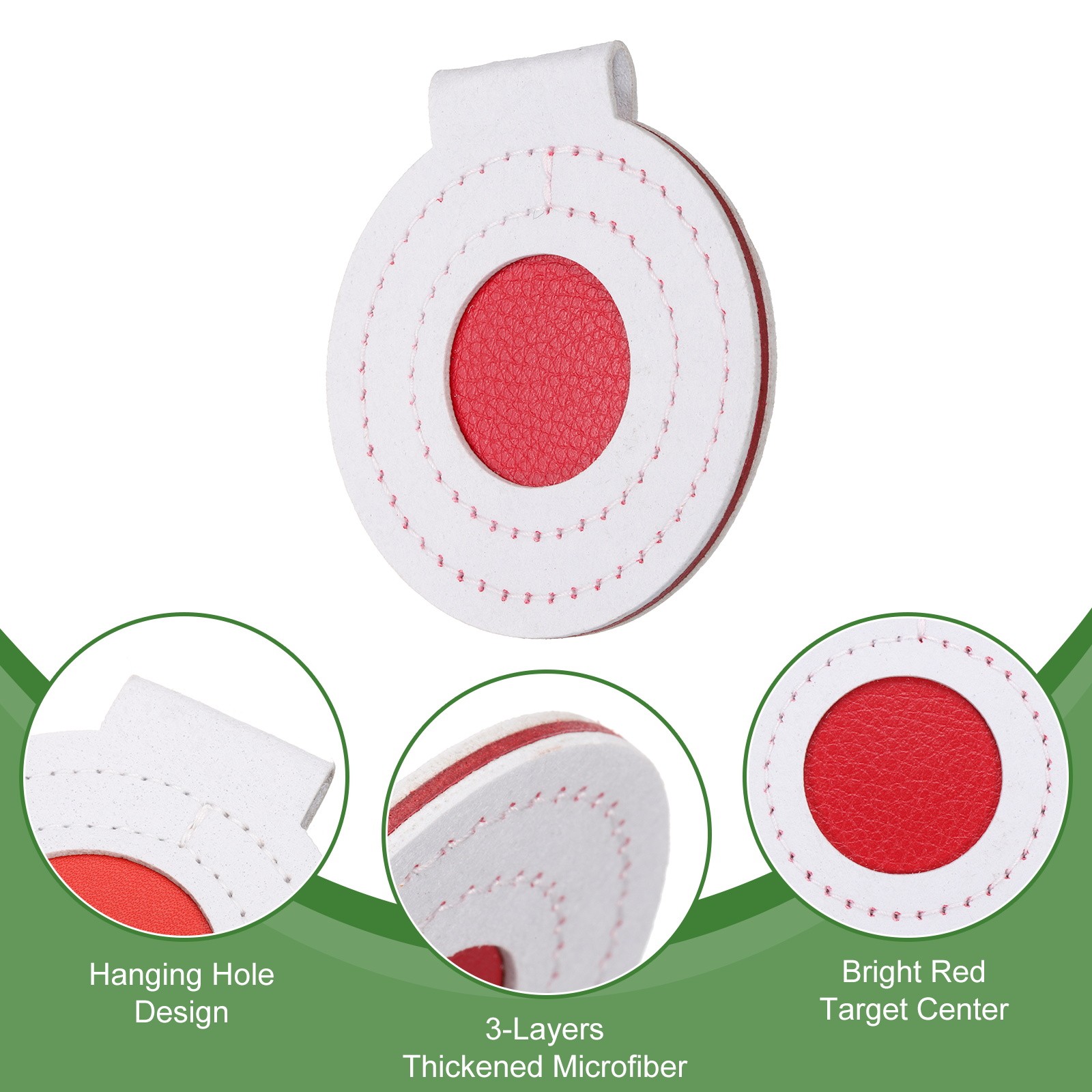 14Pcs Microfiber Bullseye Targets for Shooting Practice 7cm