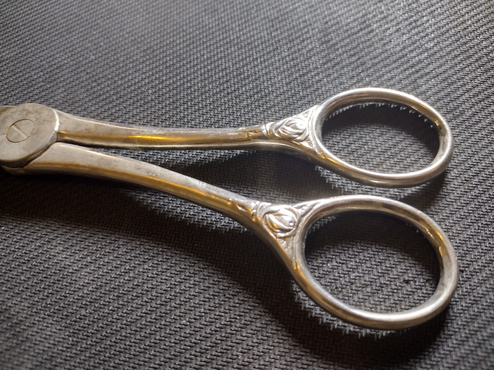 Vintage Made in Italy Grape Shears / Scissors Silver Plated