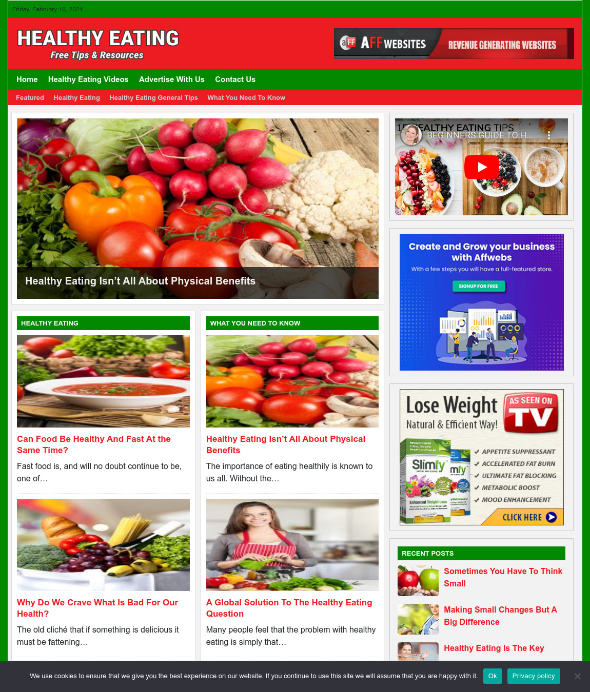 Healthy Eating Website Business For Sale: Ready-to-Launch with Free Installation
