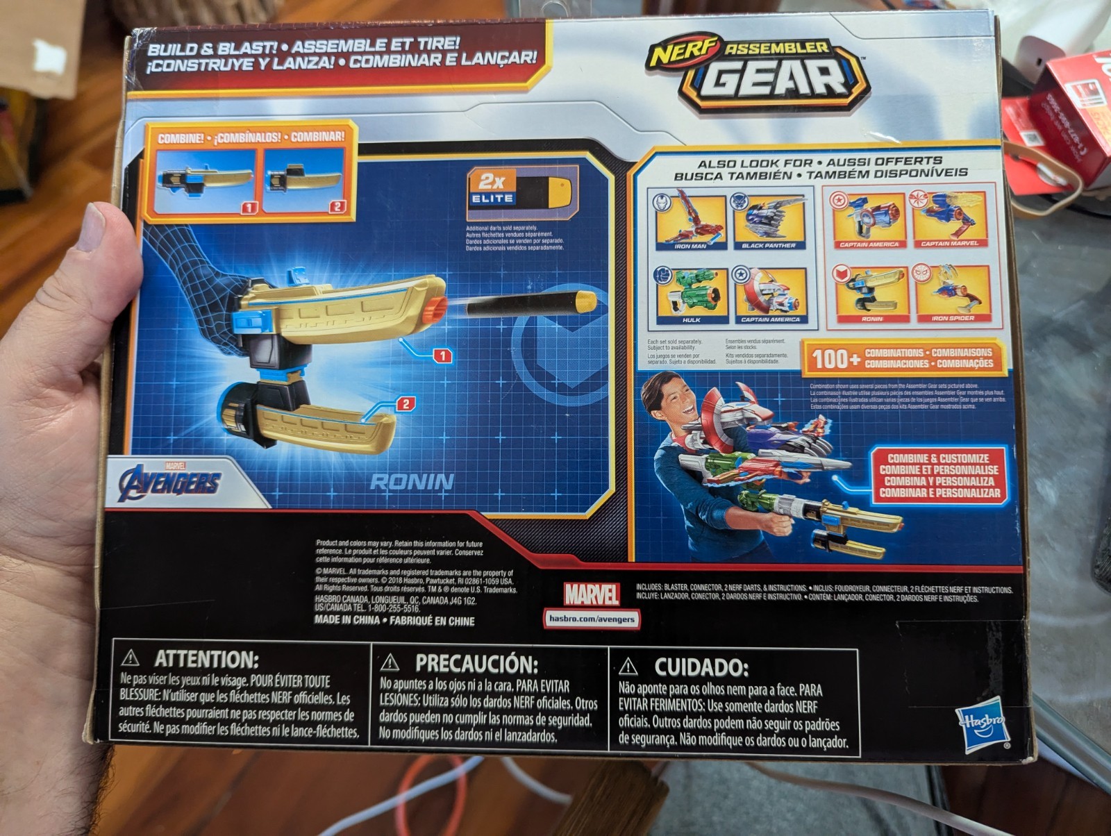 MARVEL AVENGERS RONIN NERF ASSEMBLER GEAR SEALED 2018