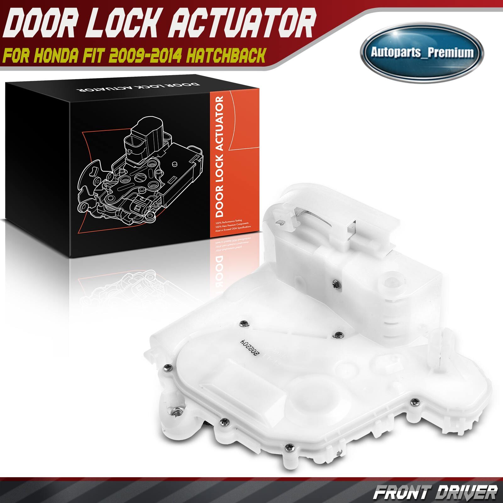 Front Left Driver Door Lock Actuator for Honda Fit 2009-2014 Hatchback w/ Latch