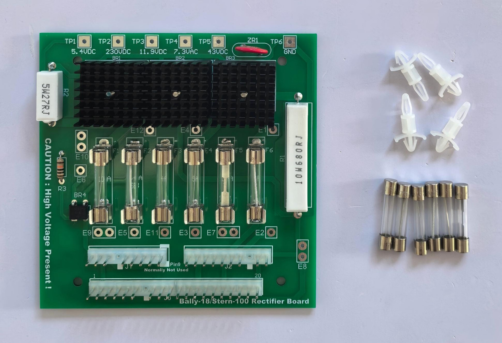 Power Supply Rectifier Board Replacing Bally AS-2518-18 - Soldering Required