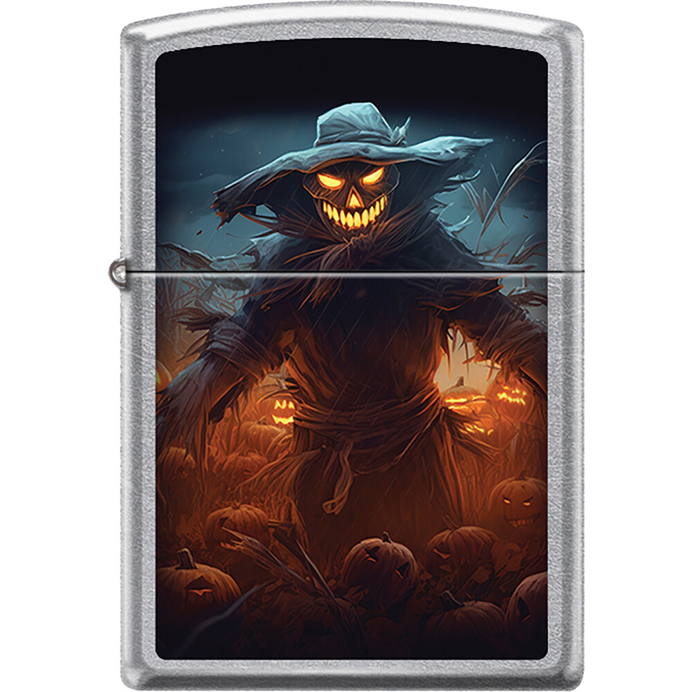 Zippo Spooky Scarecrow With Pumpkin Head