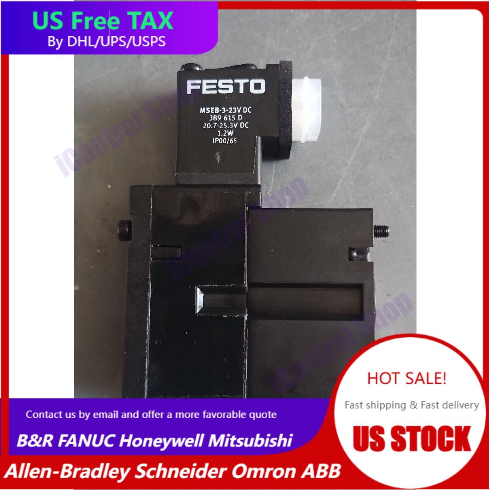 US FREE TAX New Festo  MEBH-4/2-QS-4-SA Solenoid Valve