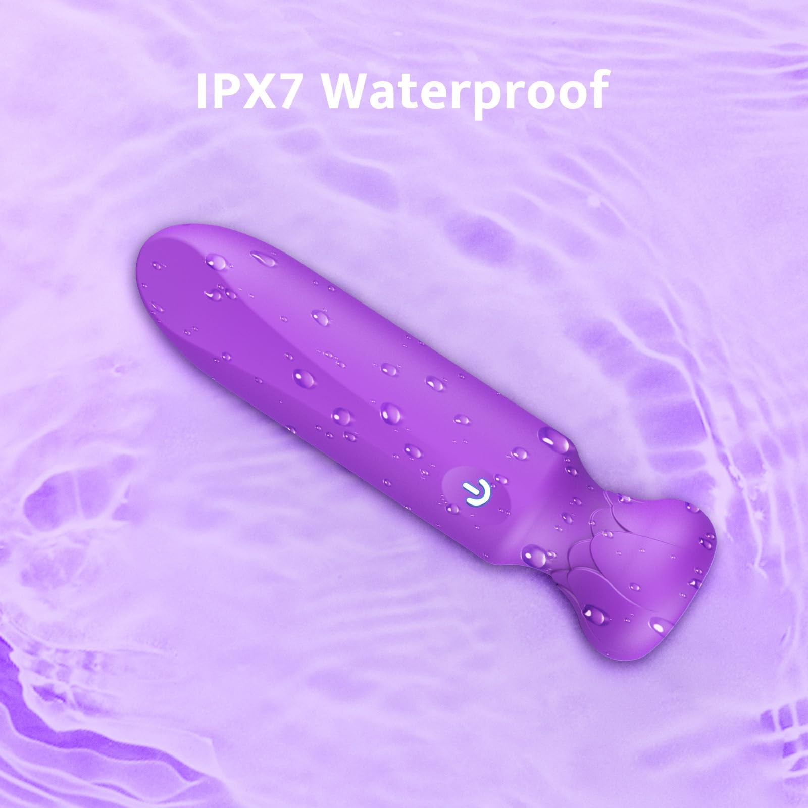 Mini Bullet Vibrator, 9Speed Clitoral Stimulator, Rechargeable, Purple
