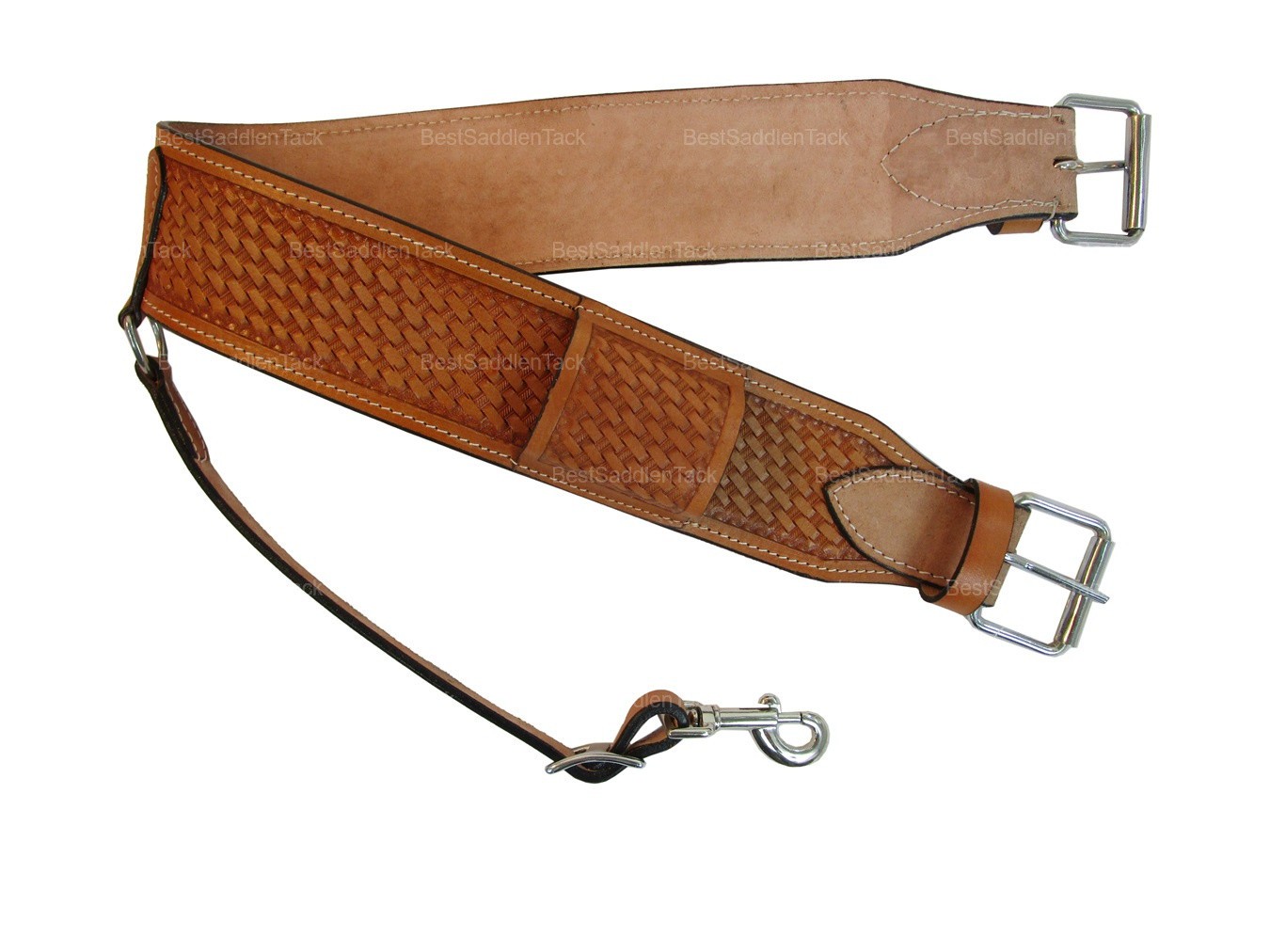 WESTERN REAR CINCH GIRTH WATER BUFFALO LEATHER BACK FLANK CINCH 36" SADDLE GIRTH