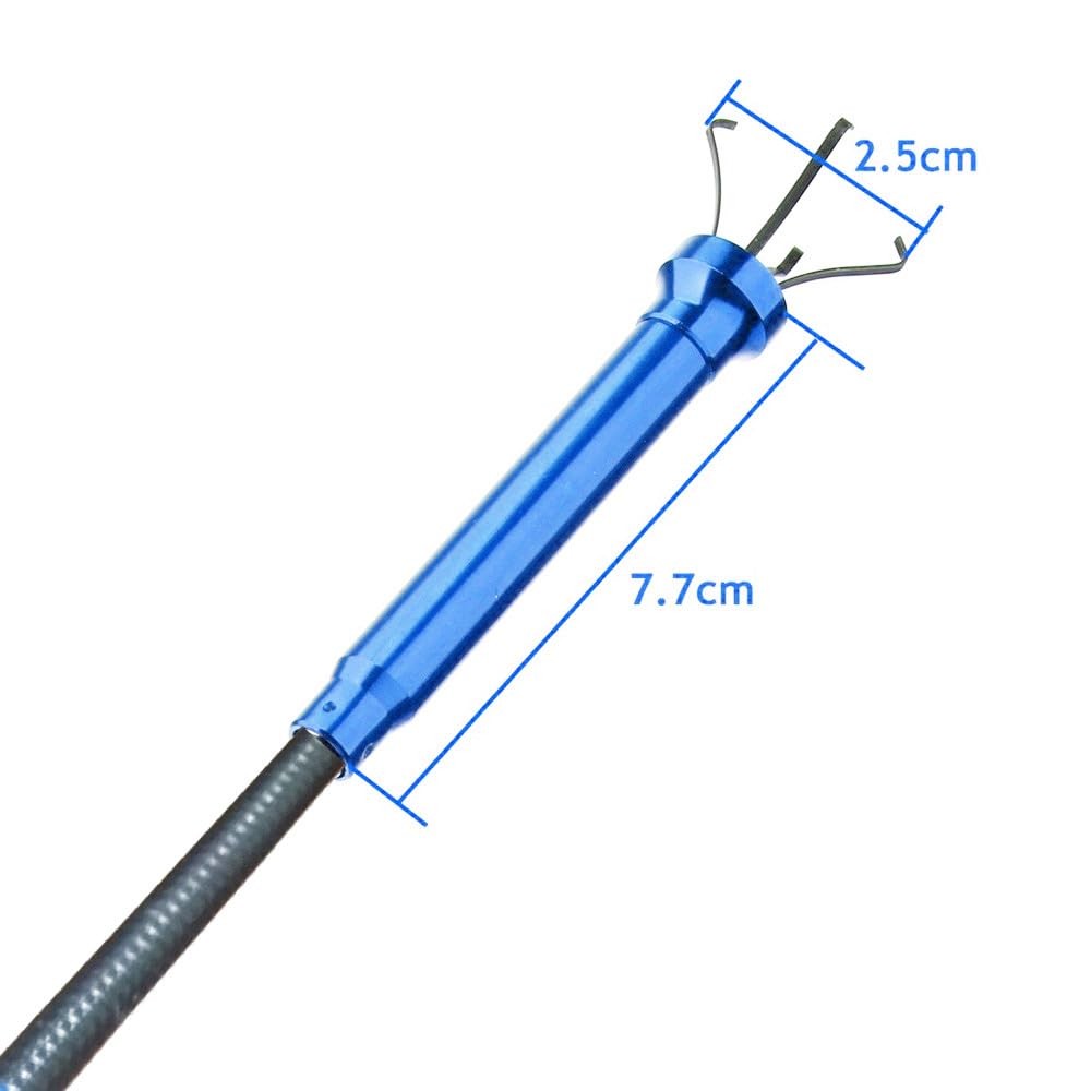 Flexible Claw Pickup Tool with Magnet telescoping led Blue