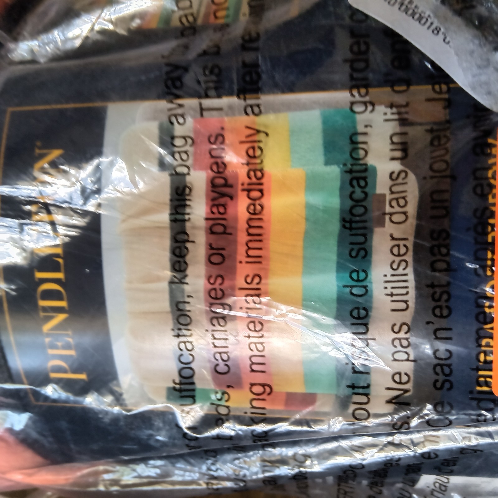 Pendleton Soft Plush Throw Mount Foraker 50" x 70" Multicolor Colorful Stripes