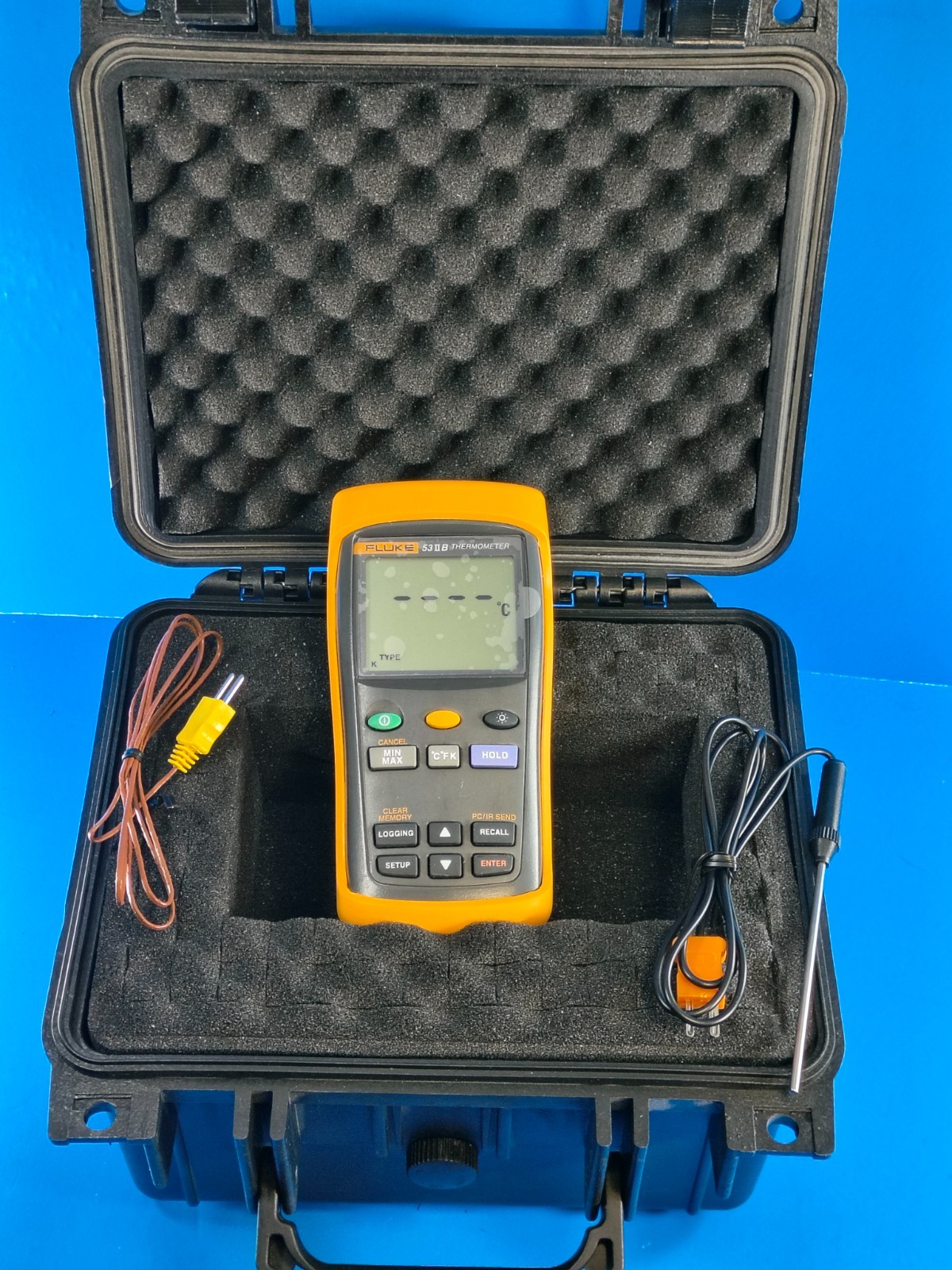 Fluke 53 II B Thermometer, Excellent, Screen Protector