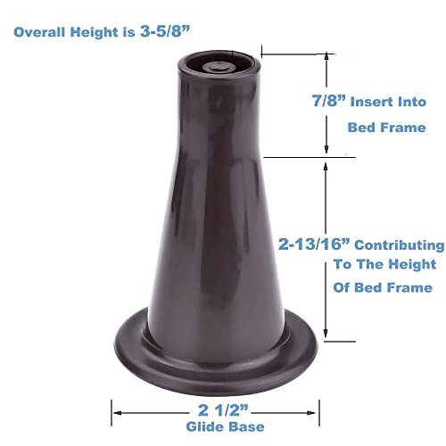 6 Pack Bed Frame Glide Legs to Replace Wheels Replacement Feet for Bed