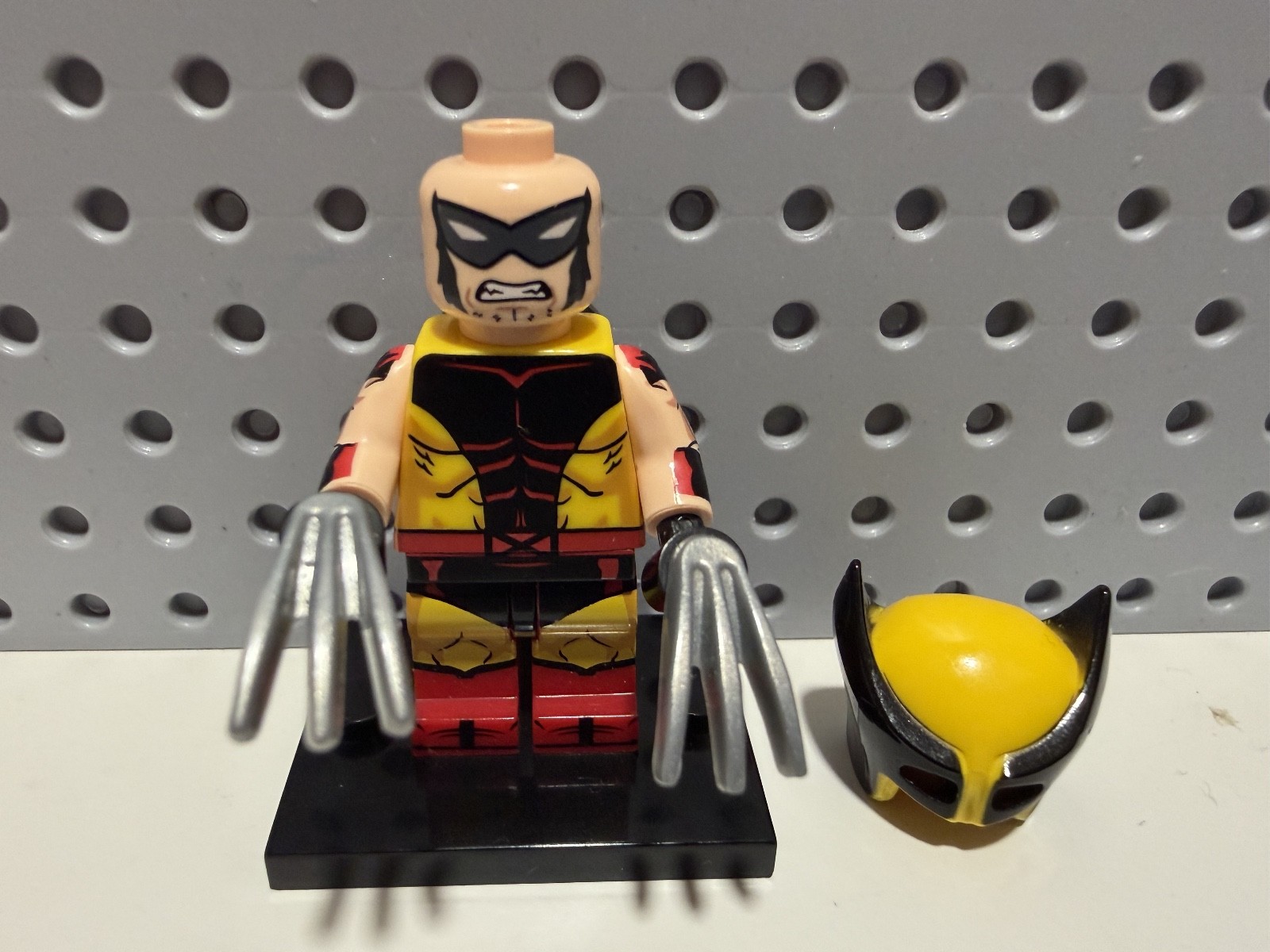 LEGO Marvel Wolverine Red Suit X-Men Custom Minifigure