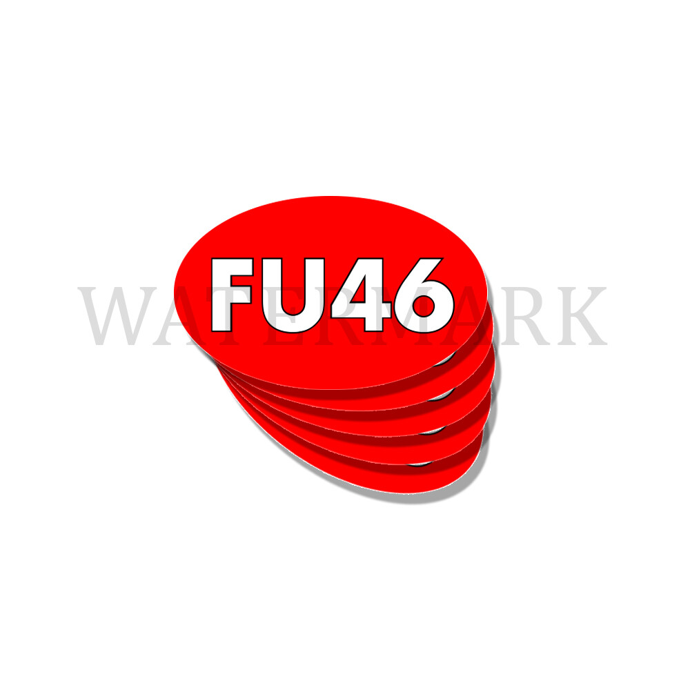 FU46 - ANTI JOE BIDEN Funny Bumper Sticker Decal FU 46 DND 5 x 3 - 5 Pack Ovals
