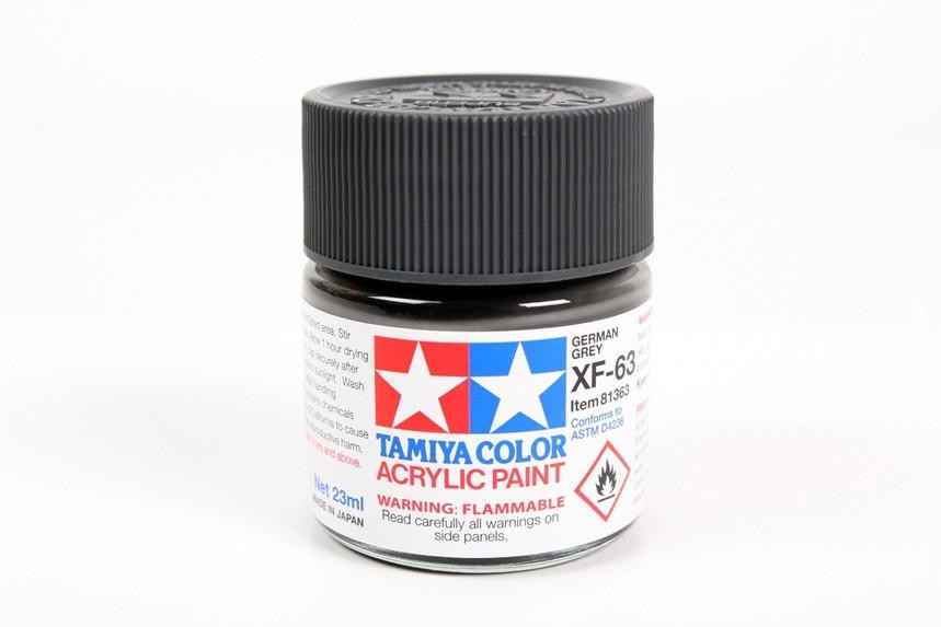 Tamiya 81363 XF-63 German Gray Acrylic Paint 23ml Large Bottle - US