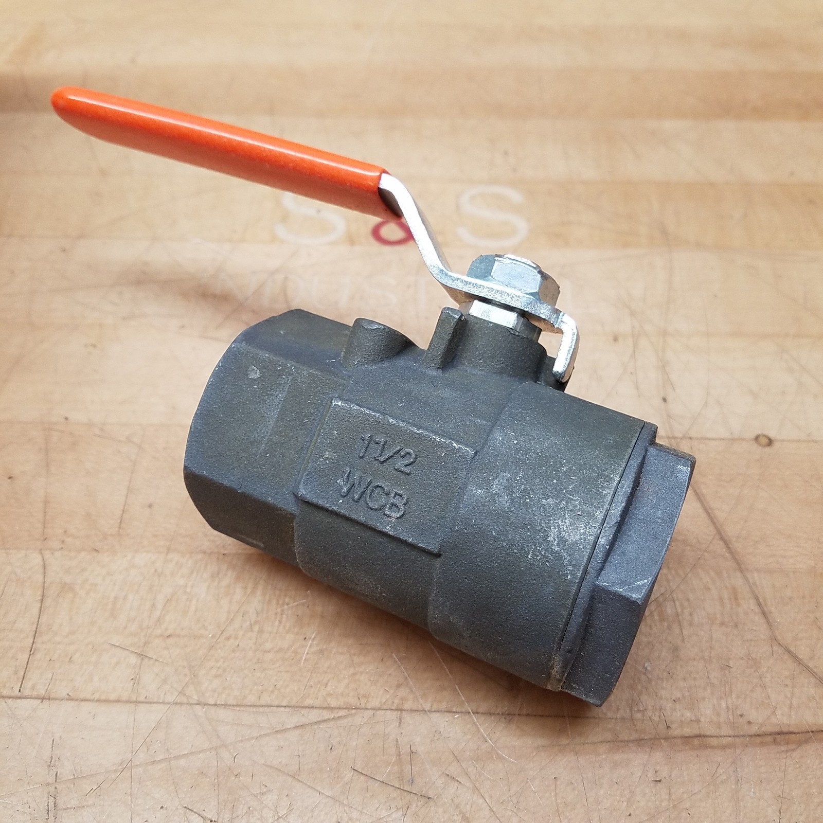 DynaQuip VME1.A9 1 1/2 Carbon Steel Ball Valve, 1 1/2" NPT - NEW