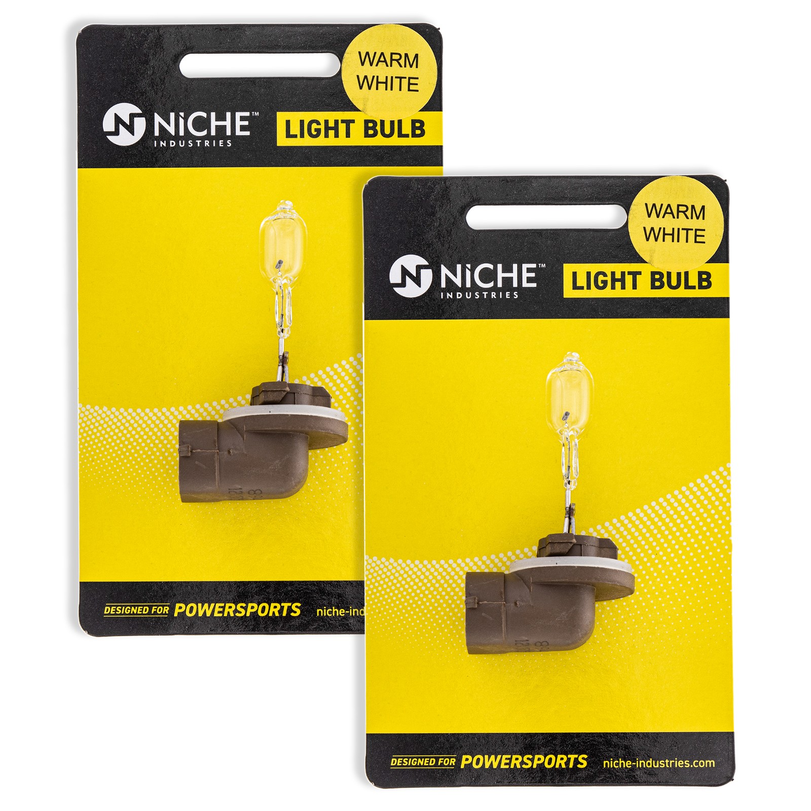 NICHE 894 Headlight Bulb for Yamaha SRX120 Snowmobiles Low Beam 2 Pack