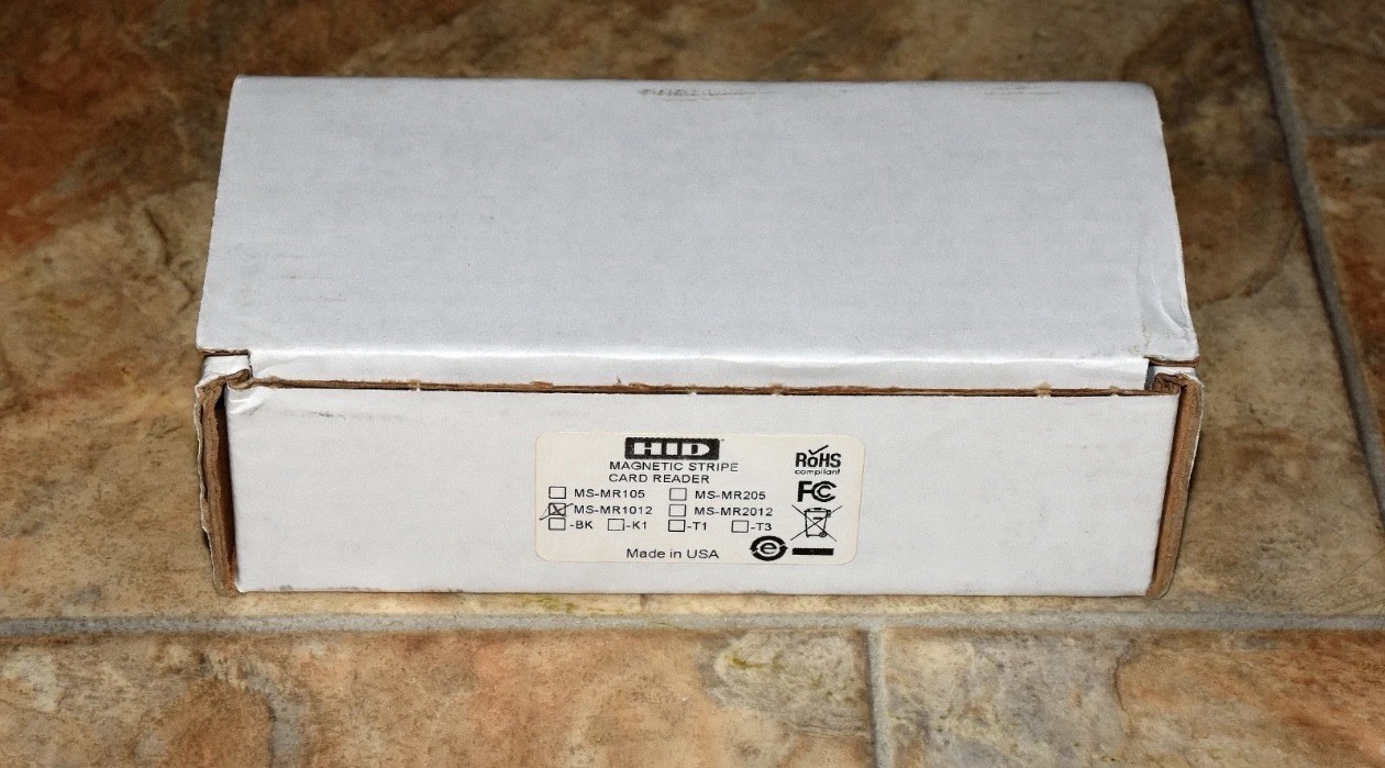 NEW HID / Mercury Security MS-MR1012 Magnetic Stripe Card Reader MR1012 Grey