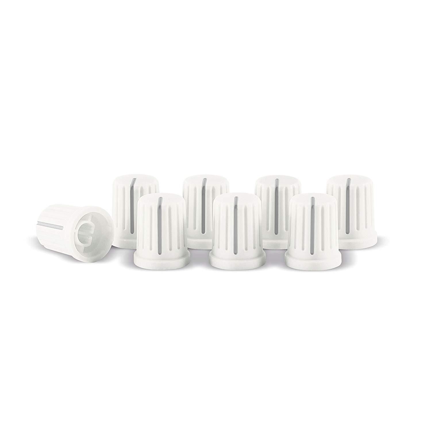 RELOOP knob set WHITE kit 8 knobs potentiometers console mixer dj controller