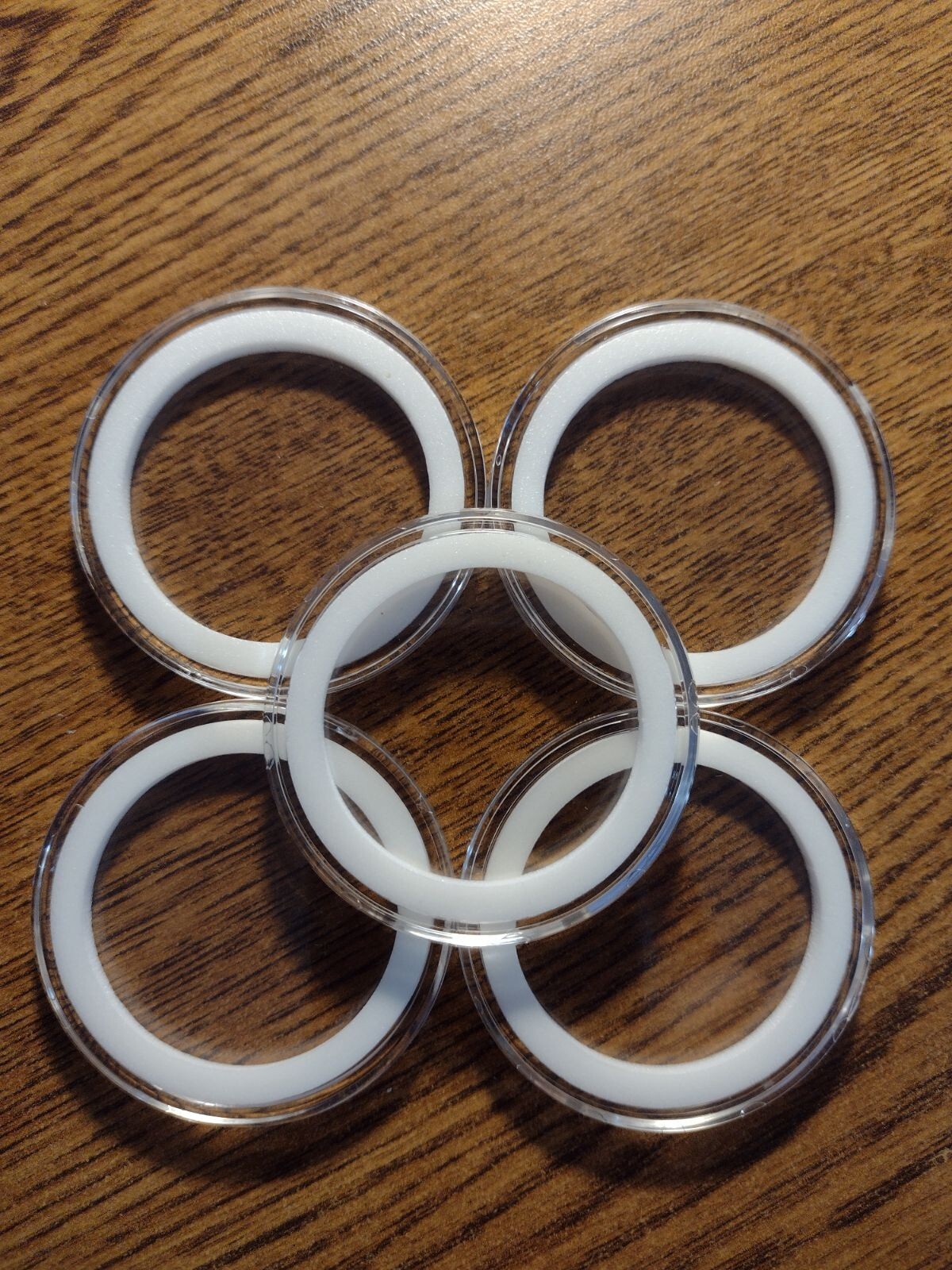 2 - Air-Tite Coin Capsule with White Ring for Morgan Silver Dollar