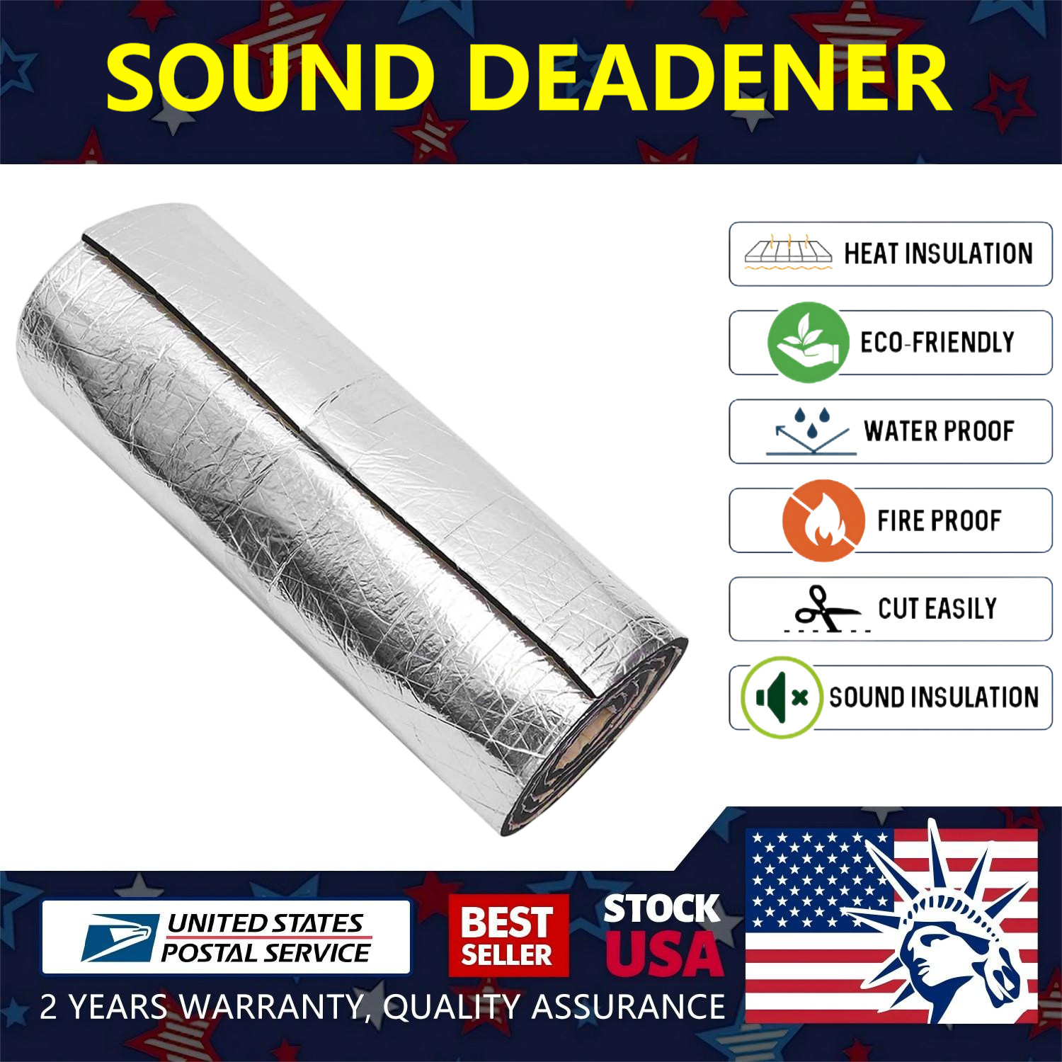 157''x16''Aluminium Cotton Sound Deadener Heat Shield High quality Deadening