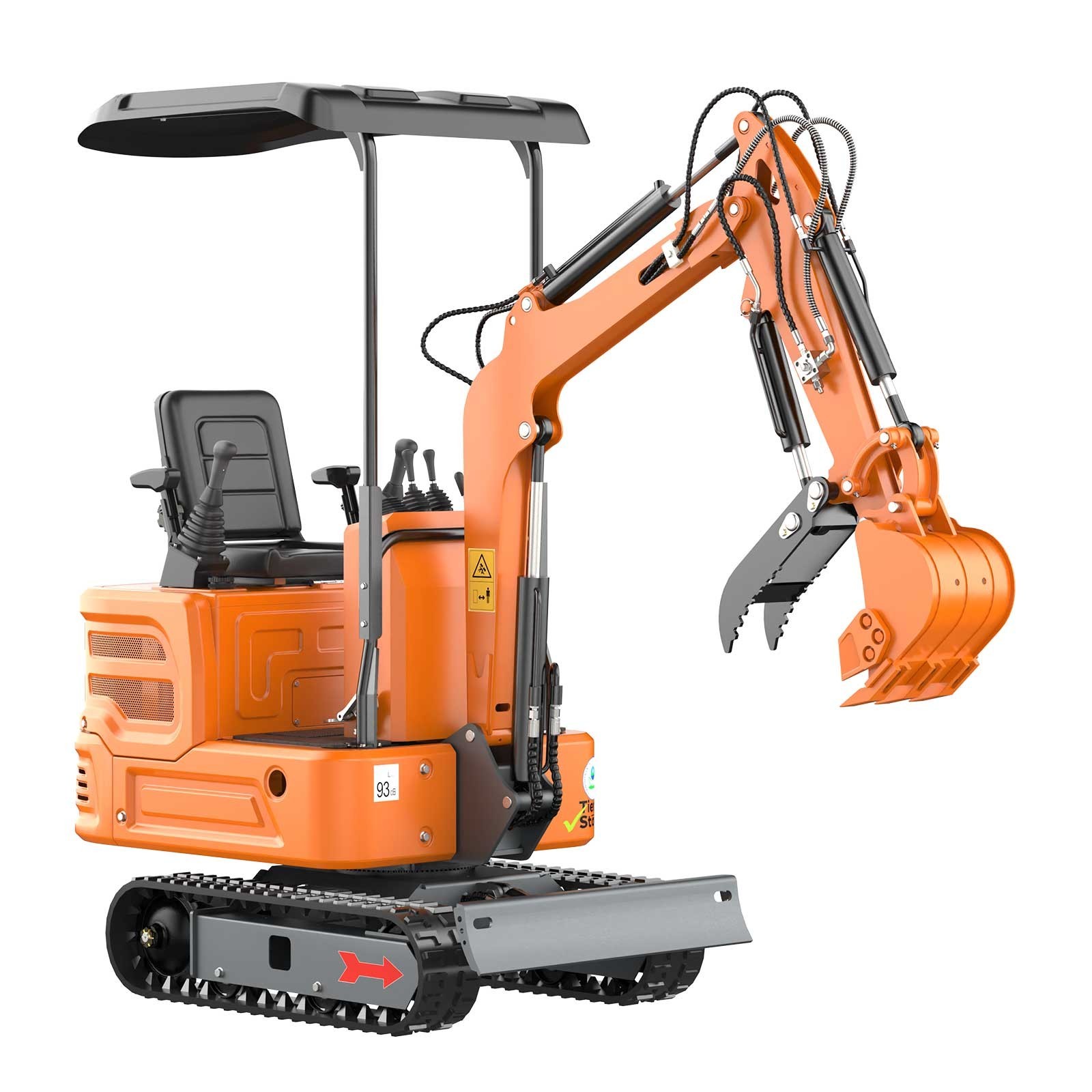 1 Ton Mini Excavator – Tracked with B&S Engine & Pilot Control System US spot