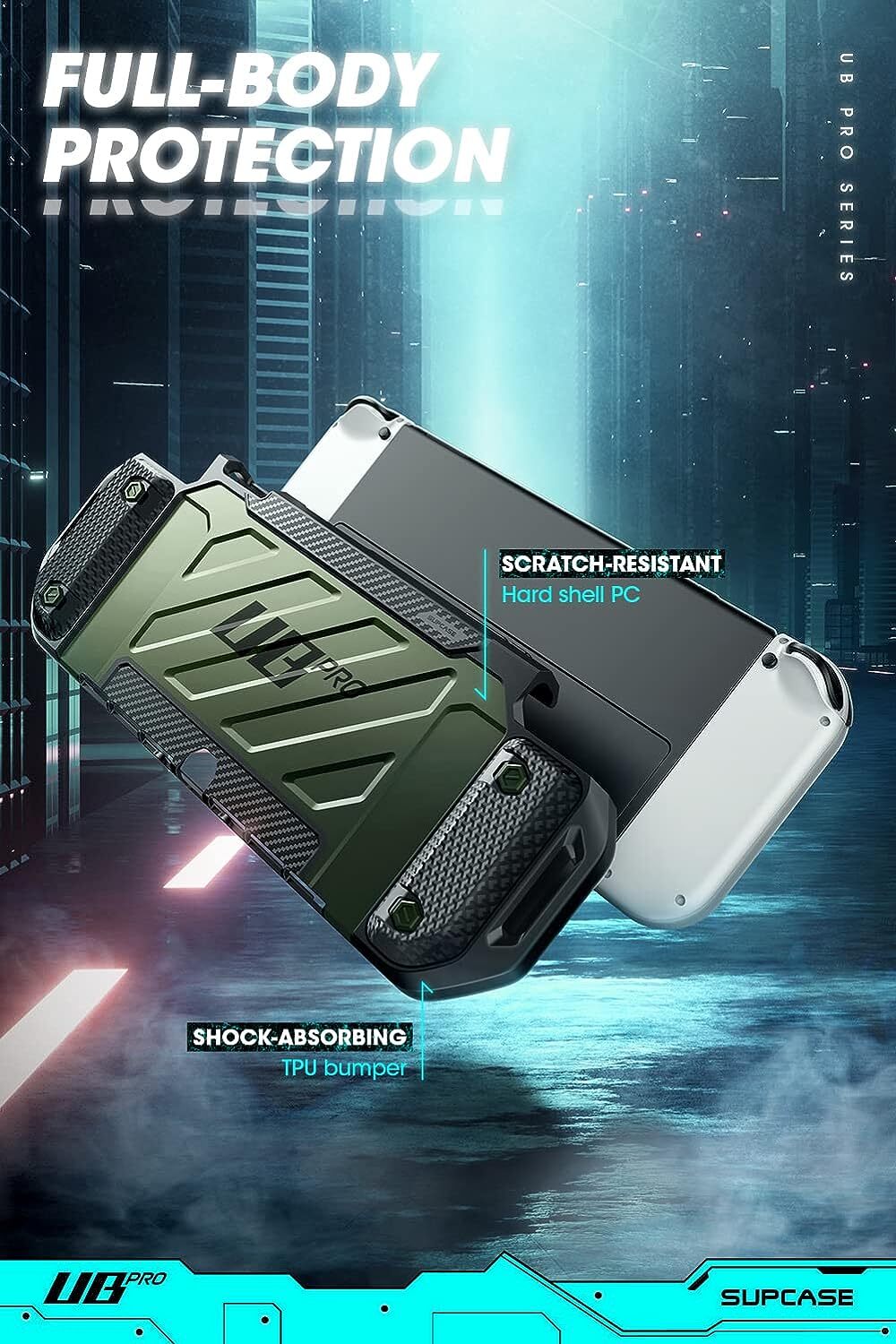 SUPCASE UBPro Case for Nintendo Switch OLED 2021 Dockable Rugged Protective Case