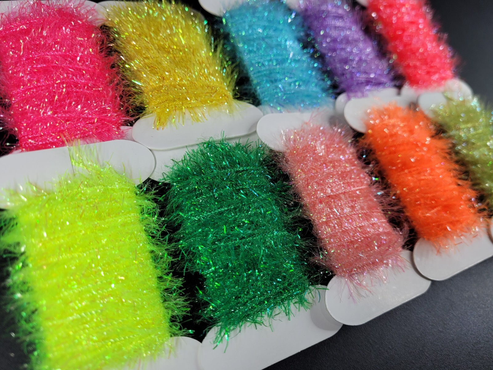 PEARL PALMER CHENILLE - 14 COLORS - 10mm - 5 yds. (15 ft.) - Fly Tying Materials