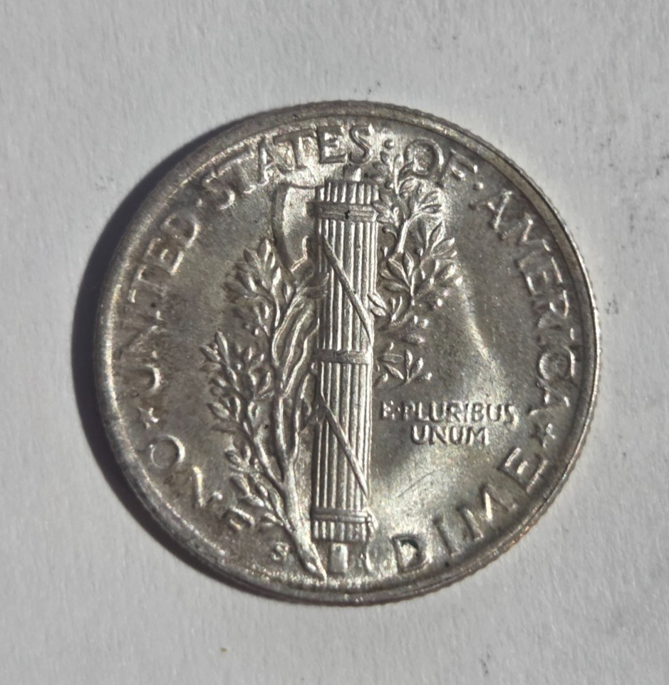 1945 S Mercury Dime