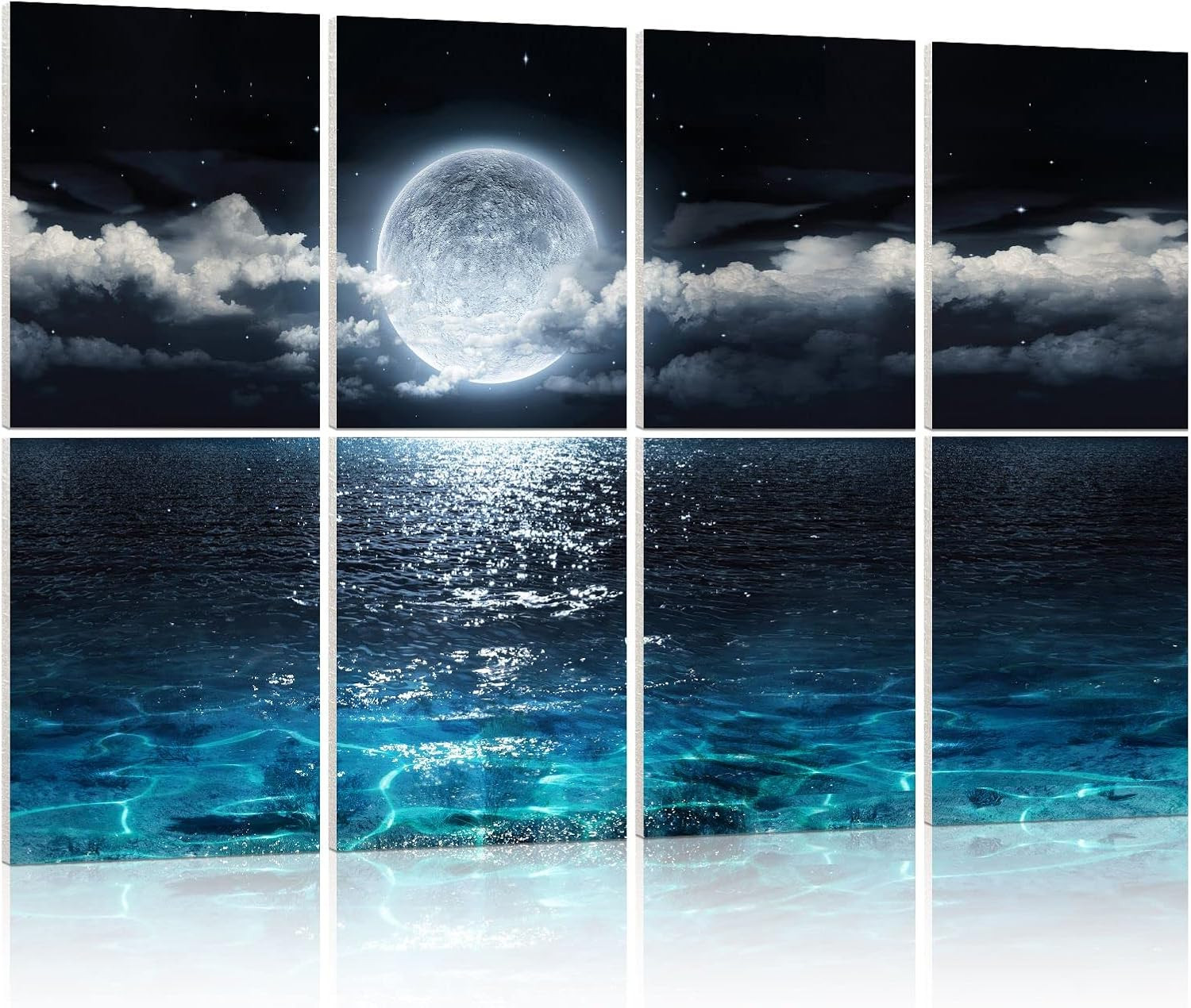 Acoustic Panels, Soundproof Wall Panels: Sound Absorbing Wall Art, 8 Pack 48"X32