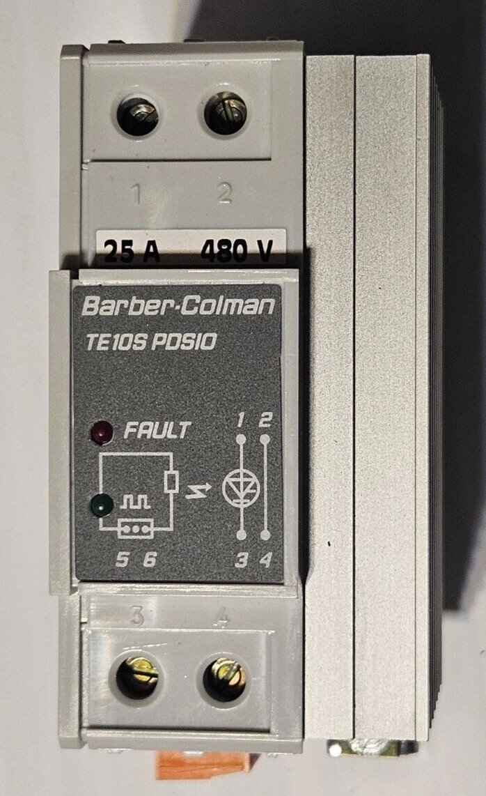 BARBER COLMAN TE10S PDS10 25A/480V/PDS1/ENG  /99/(621)/00 SOLID STATE CONTACTOR
