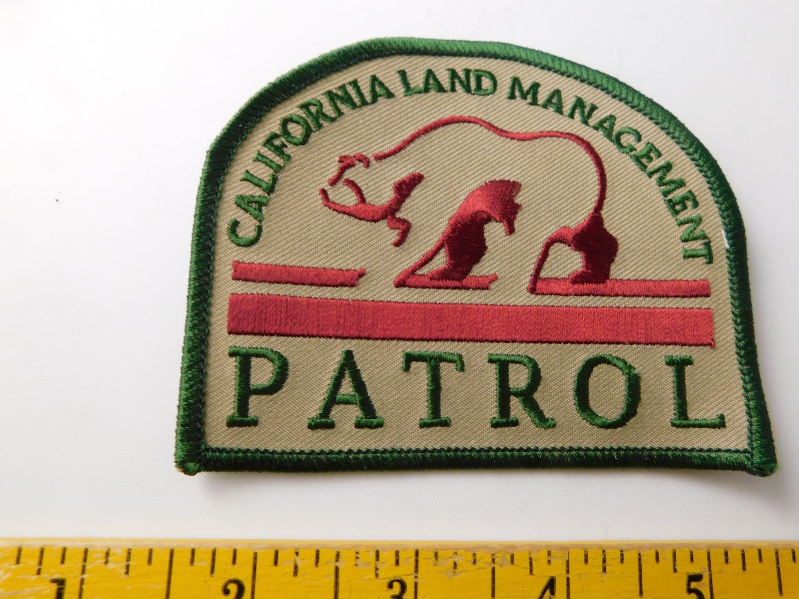 CALIFORNIA LAND MANAGEMENT PATROL PATCH SHOULDER CREST POLICE FIRE EMS COLLECTOR