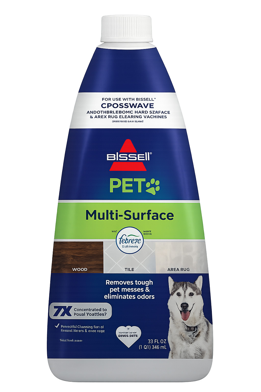 Bissell #2295 Pet Multi-Surface Cleaner w/ Febreze 32 oz for CrossWave Models