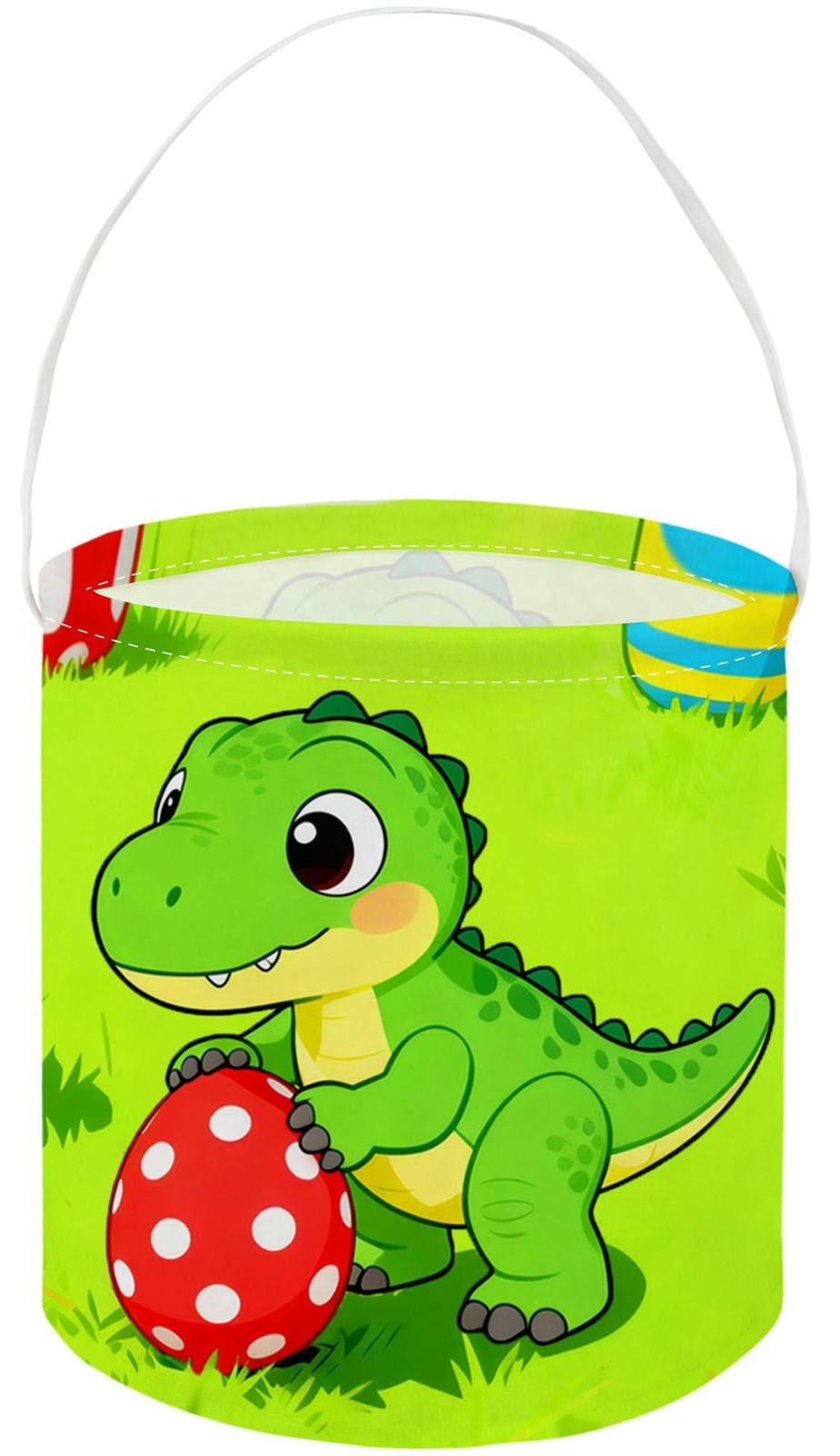 Sanjiaofen Dinosaur Baskets, Kids Easter Dinosaurs Storage Bins.Easter Basket...