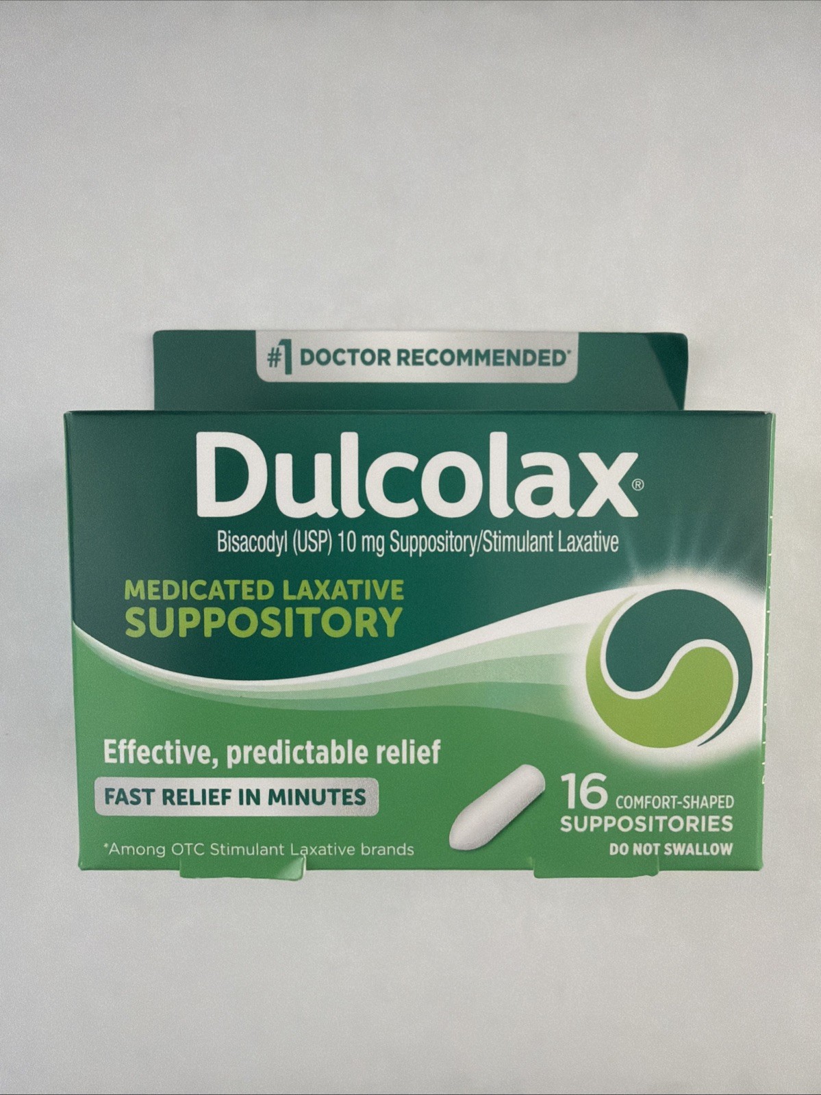 Dulcolax Medicated Laxative Suppositories - 16 Count Exp 2027+