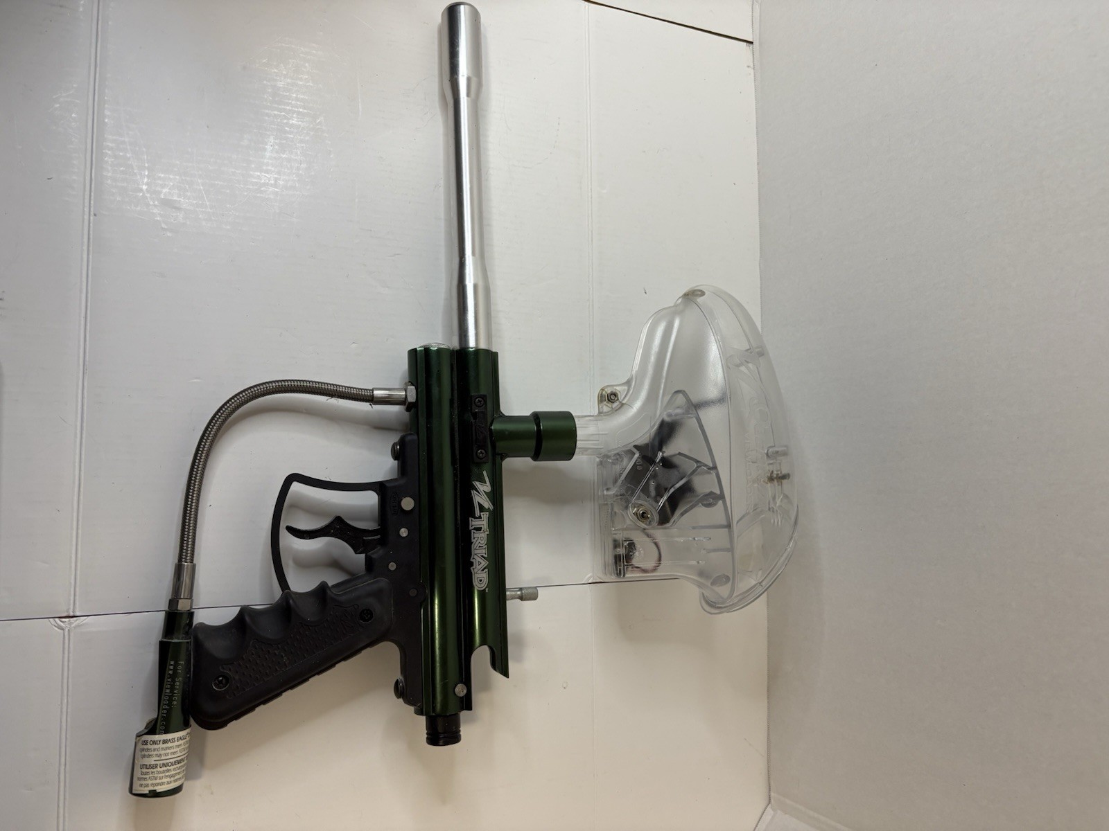 Paintball Gun Bundle, Viewloader VL Triad Marker Semi Auto, Helmet, Hopper, Pods