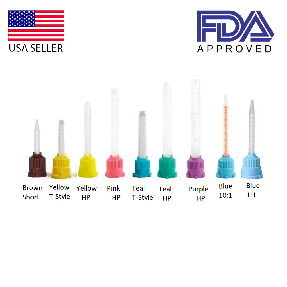Mark3 Type Dental  Mixing Tips for Impression Material, C&B & Cements 50/Bag
