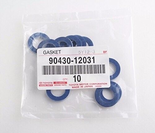 NEW SET OF 10 GENUINE TOYOTA LEXUS OIL DRAIN PLUG WASHER GASKET 90430-12031