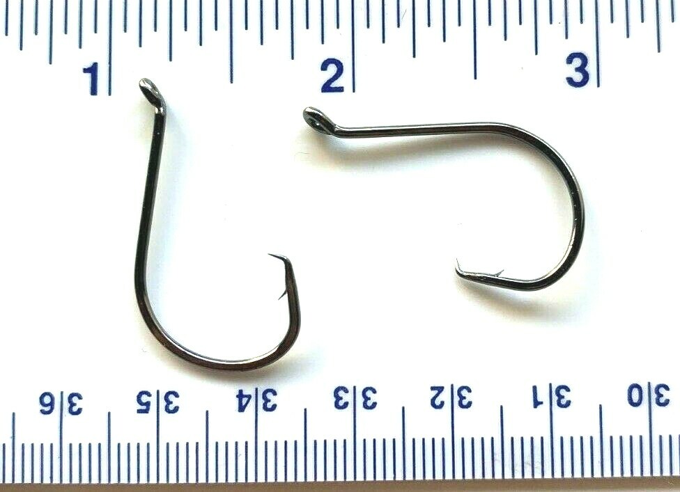 100 GT 2X Offset Circle Fish Fishing Hooks size 1/0 - 100 hooks 7384
