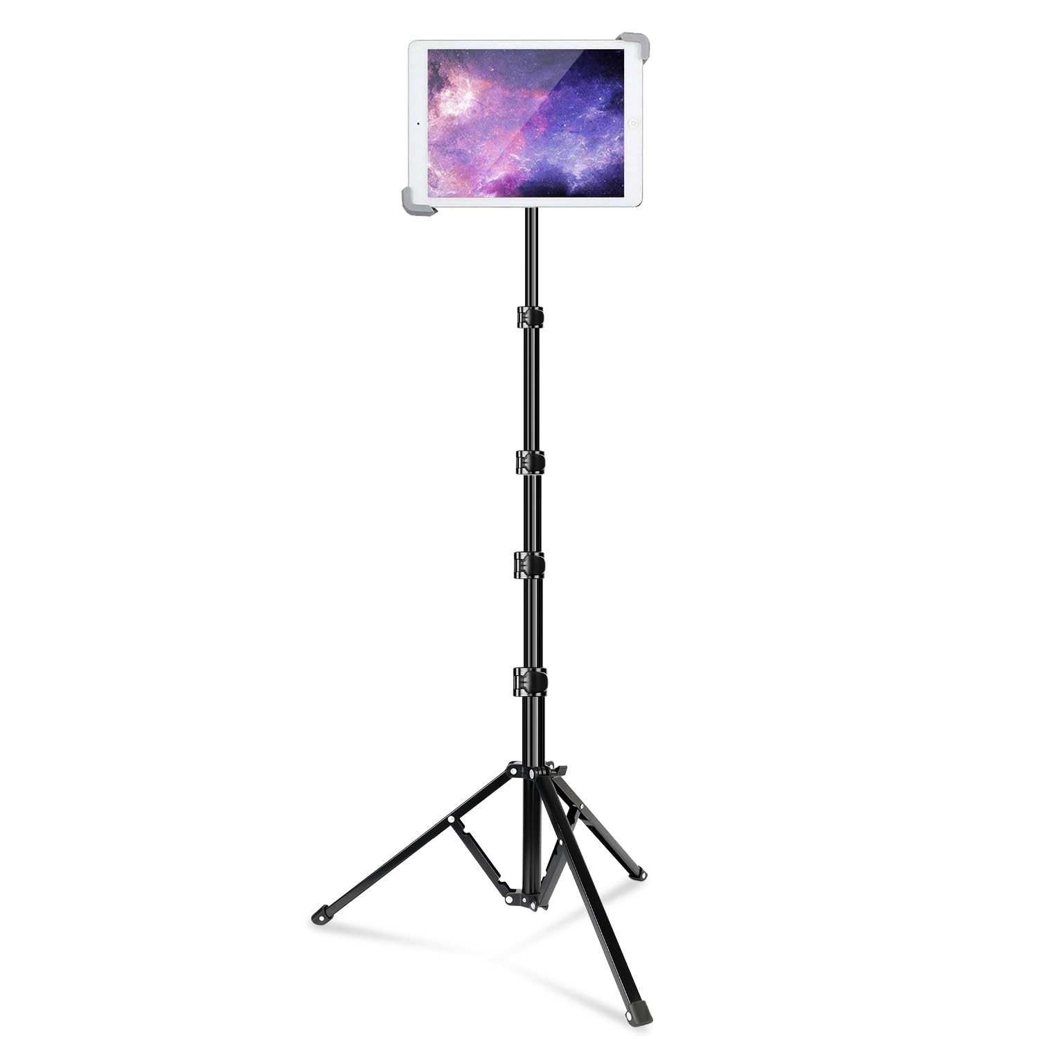 elitehood iPad Tripod Stand, Aluminum Alloy 7.9-11.9 inches, Black