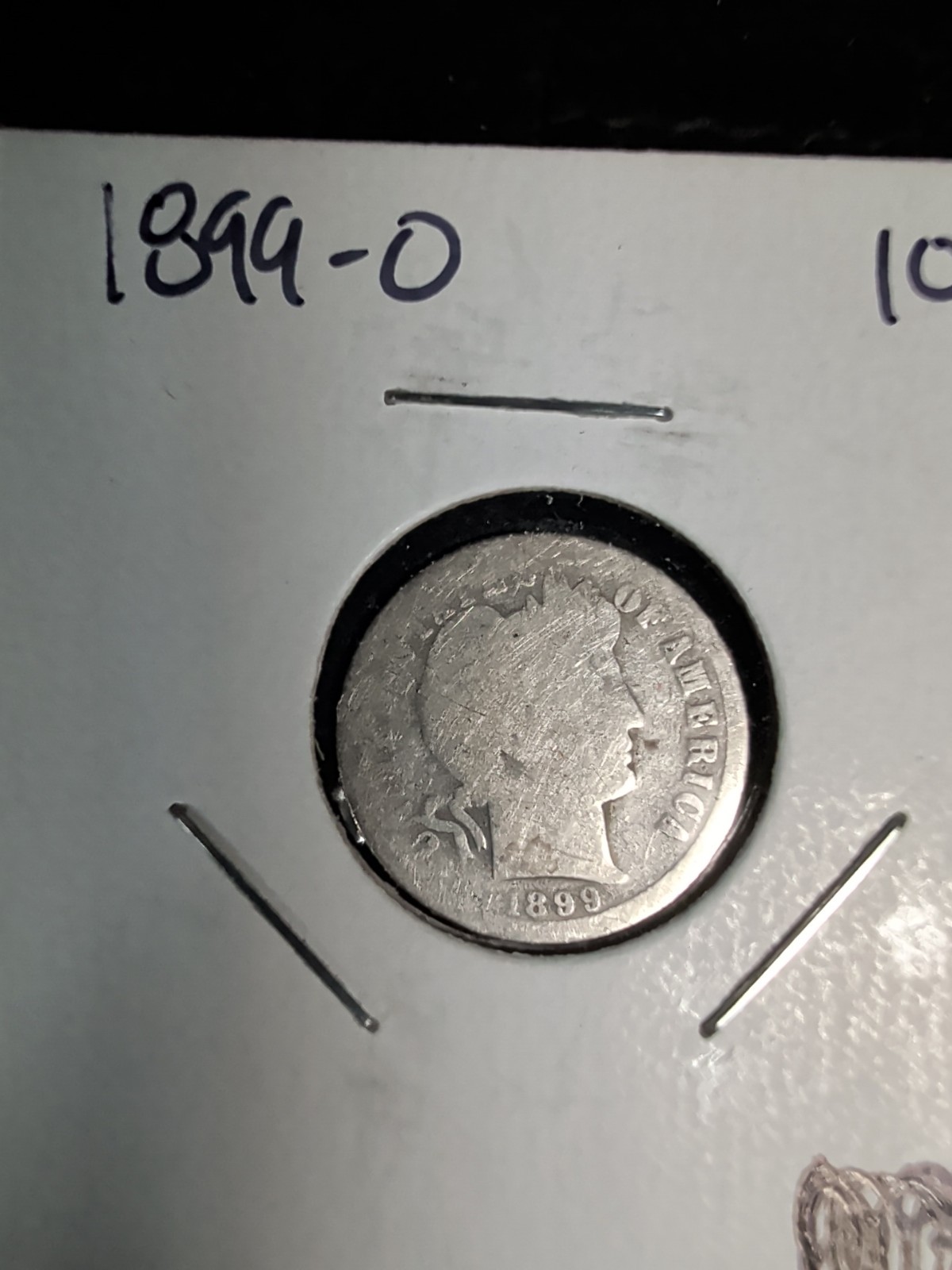 1899-O Barber Dime 10c Circulated