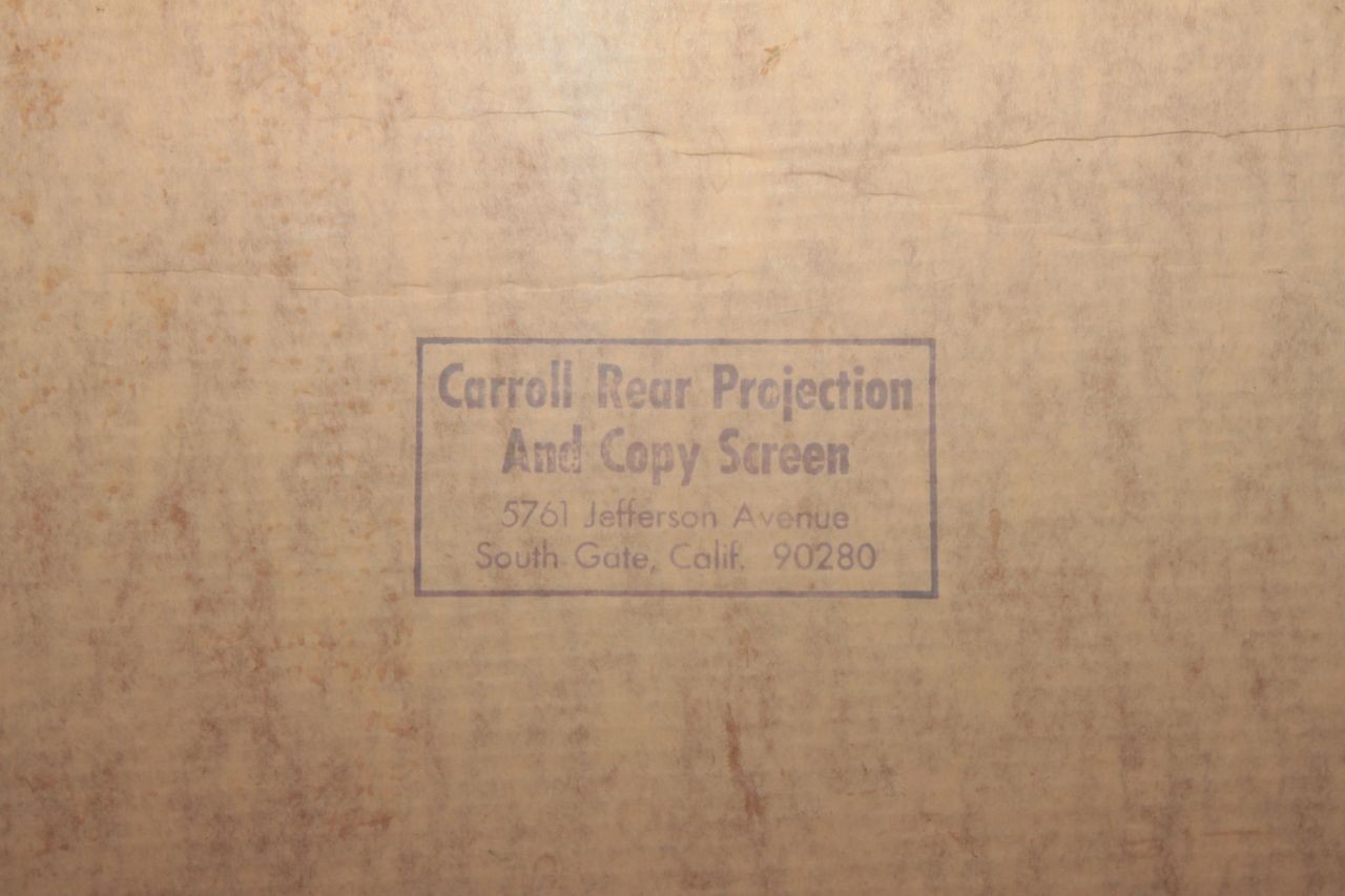 Vintage Carroll Rear Projection and Copy Screen