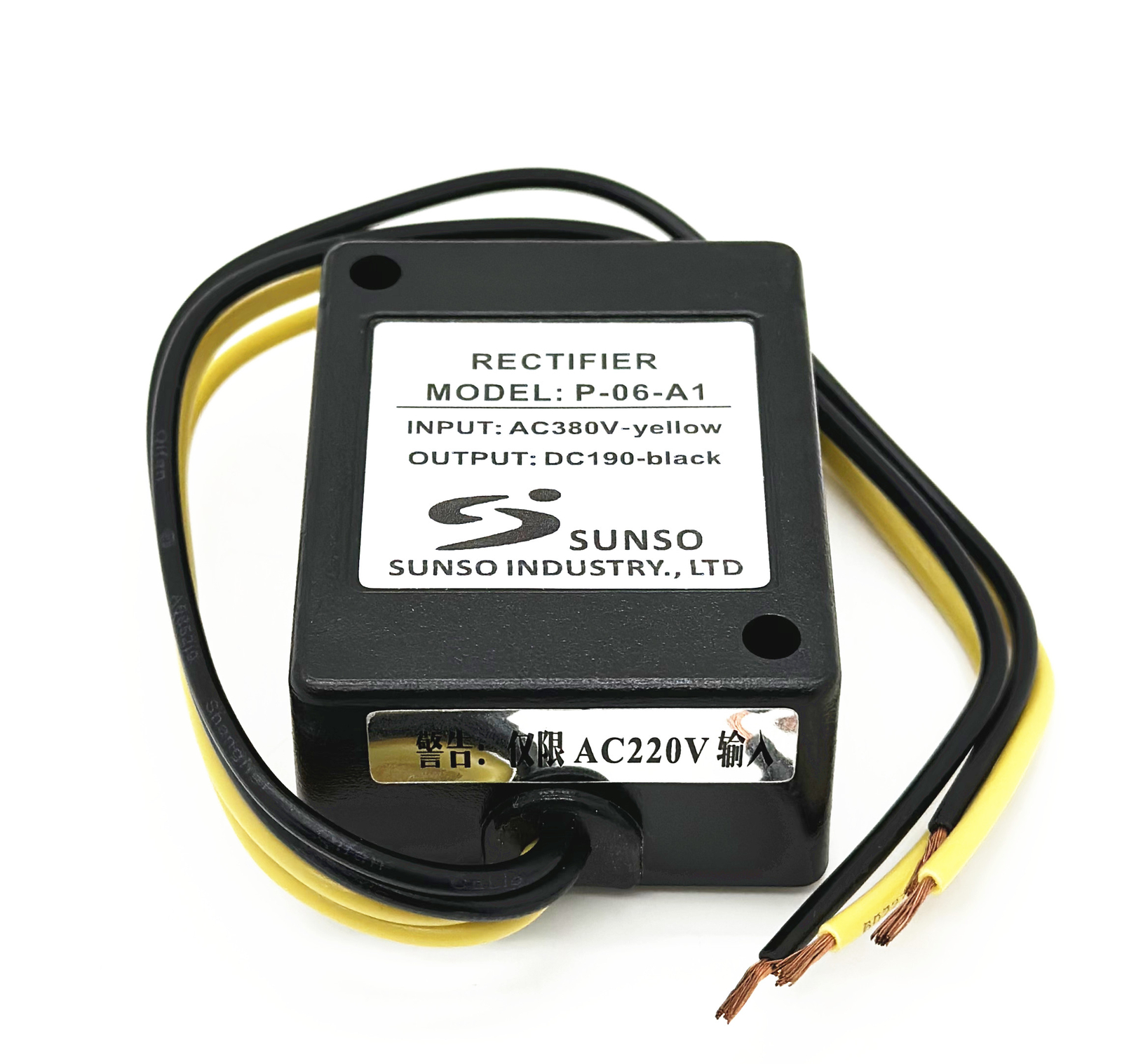 SUNSO P-06-A1 INPUT AC380V OUTPUT DC190V Brake Rectifier Module Device